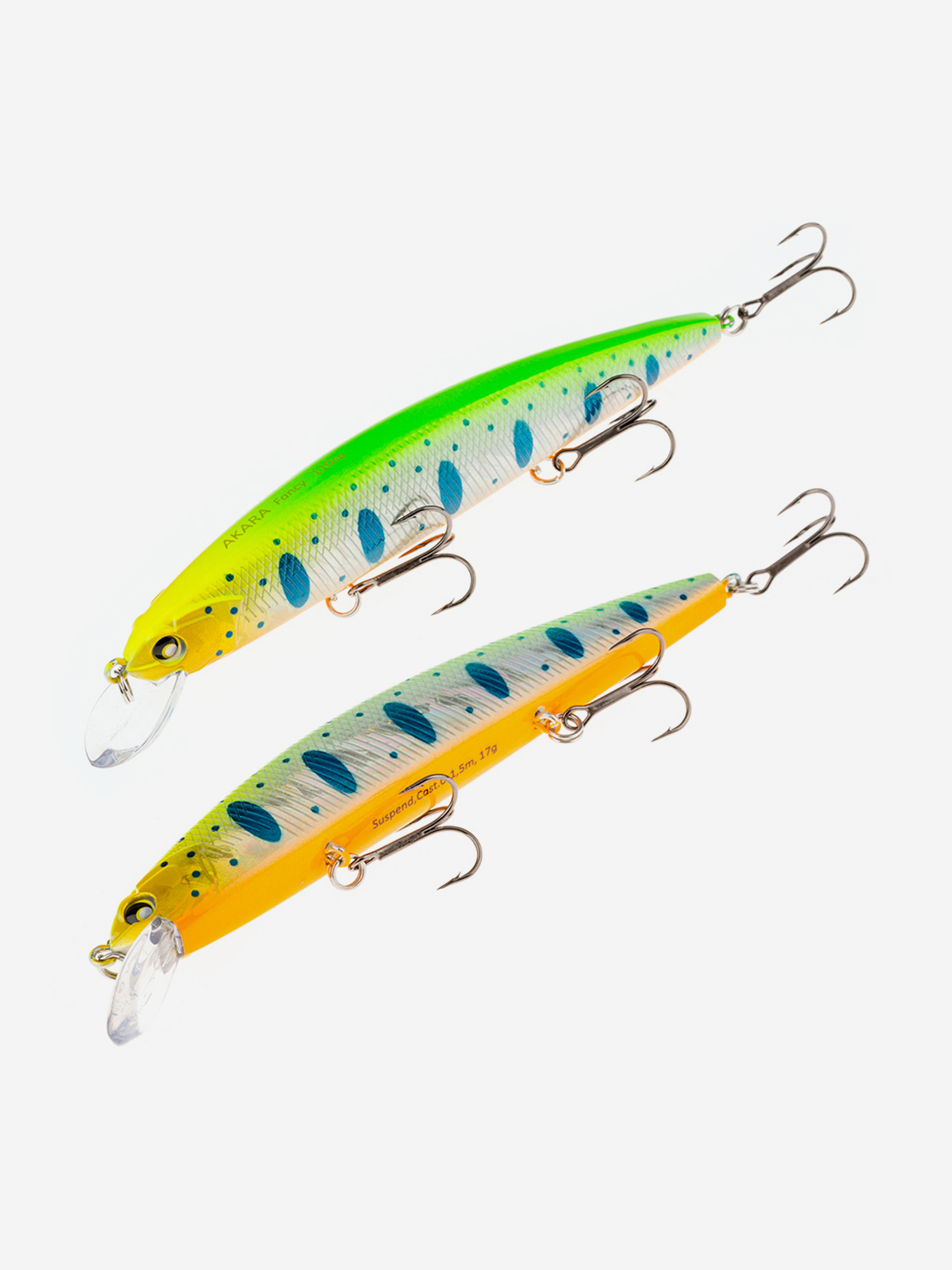 

Воблер Akara Fancy 110SP 17 гр. (3/5 oz 4,3 in) A204, Мультицвет