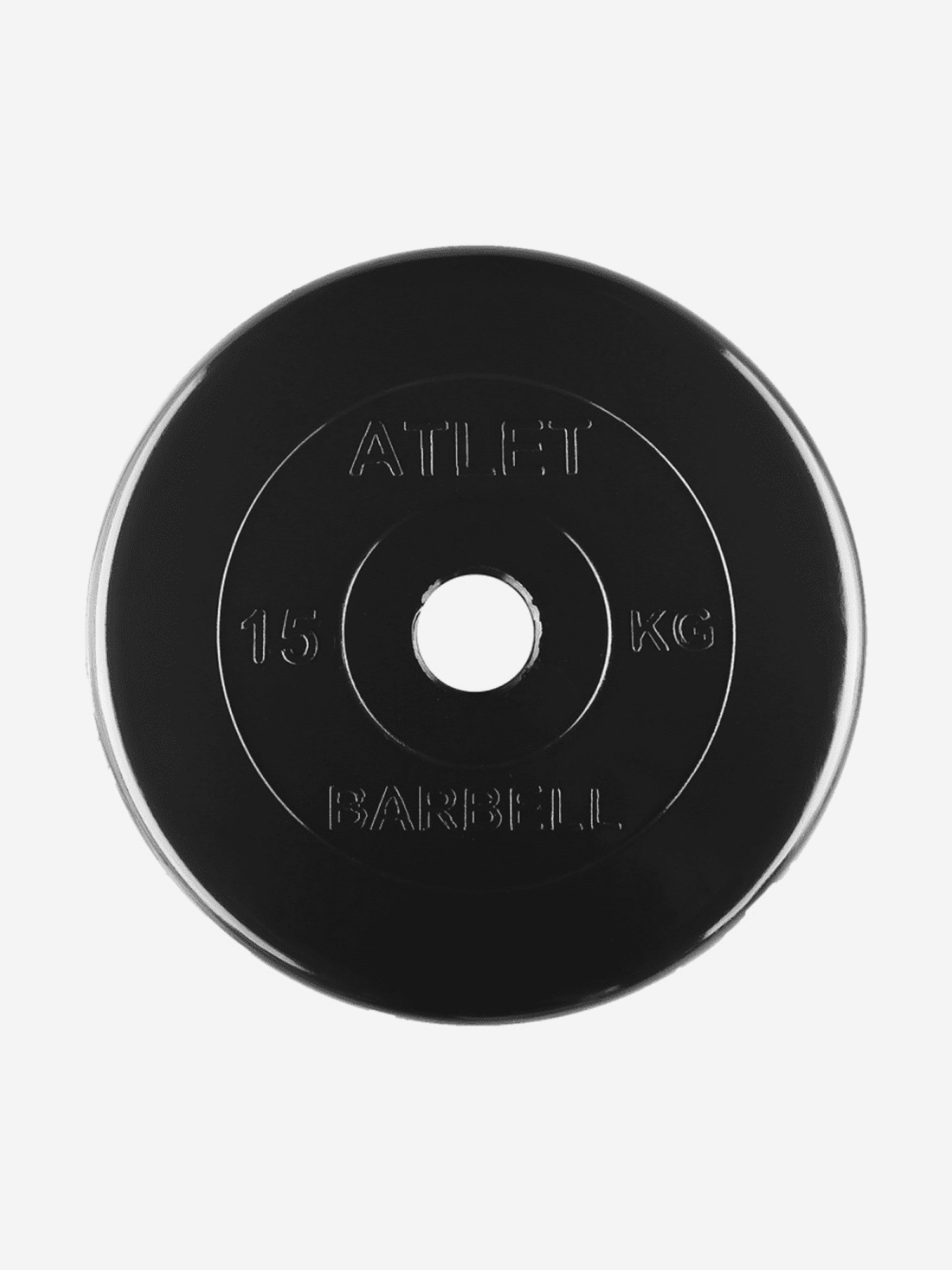

Диск (блин) BARBELL ATLET 15 кг 51 мм., Черный