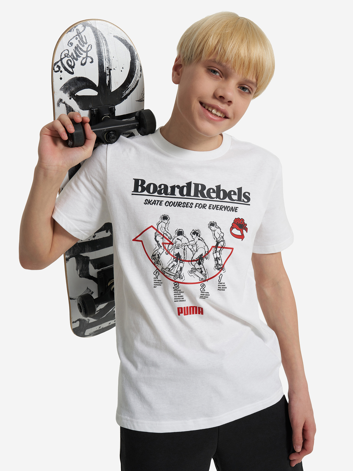 

Футболка для мальчиков PUMA Mid90 S Graphic, Белый