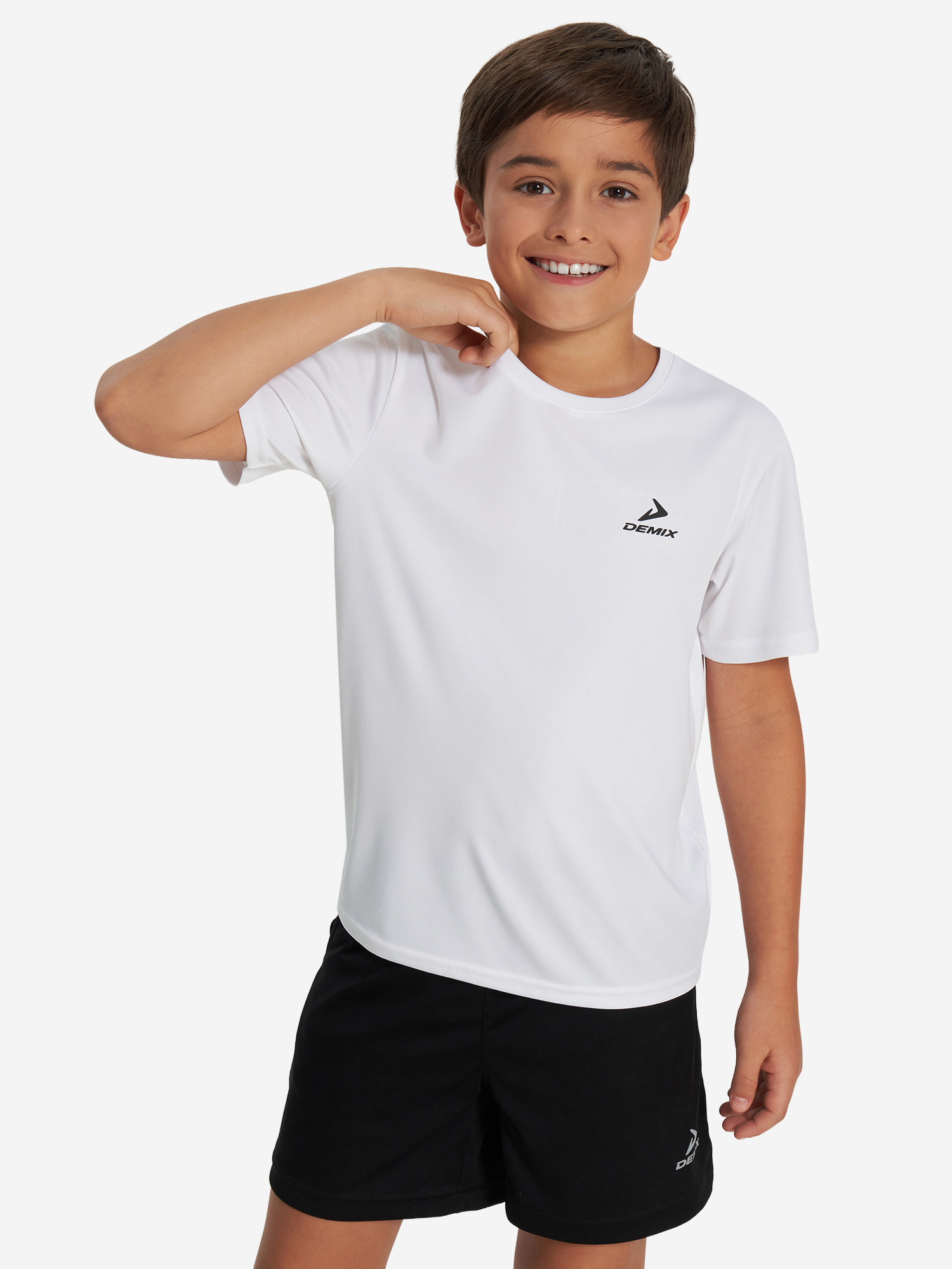 Футболка Demix для мальчиков, белый, арт. 35457