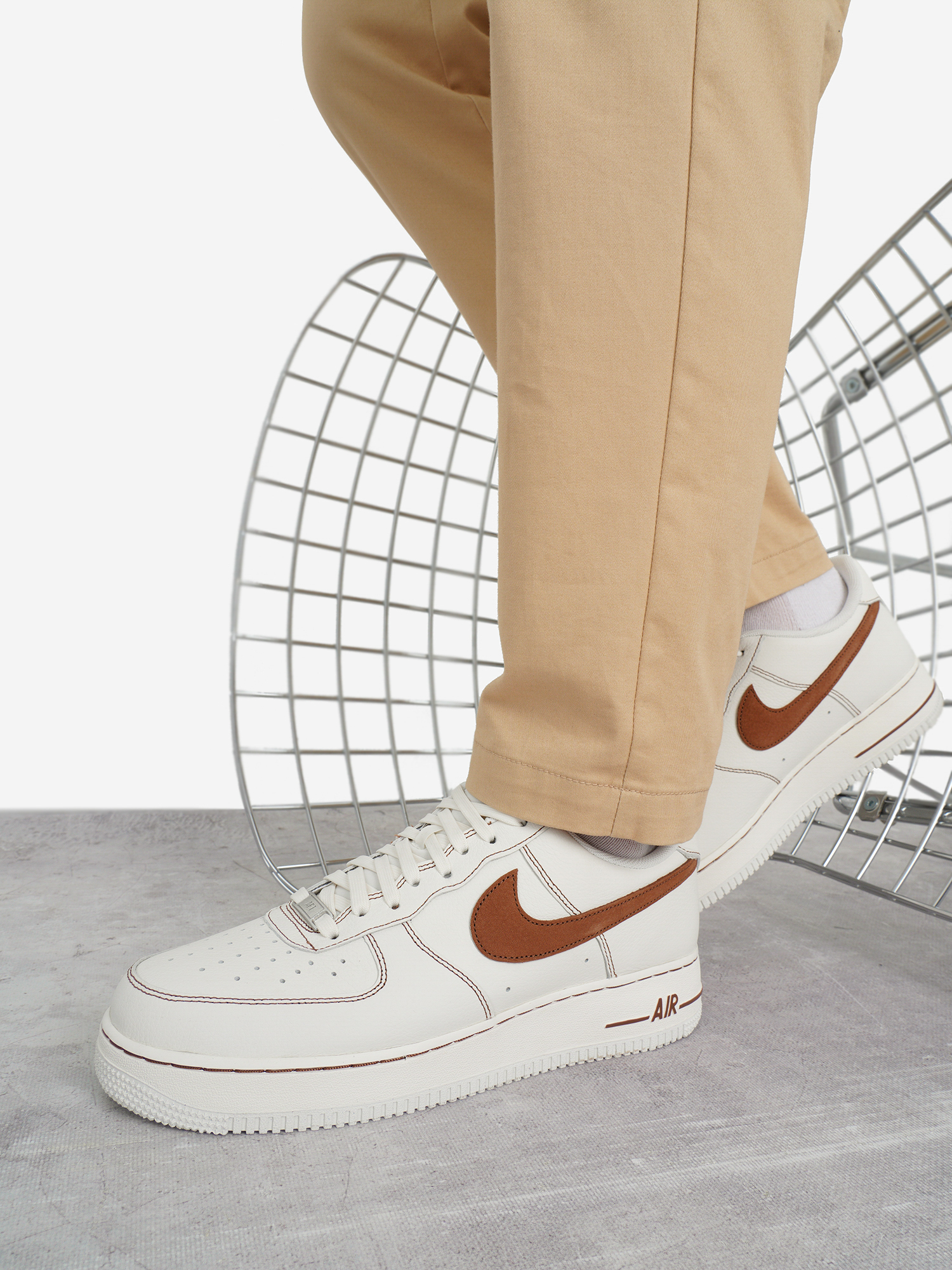 Кеды Nike Air Force 1 '07 Lv8, бежевый, арт. hq2037