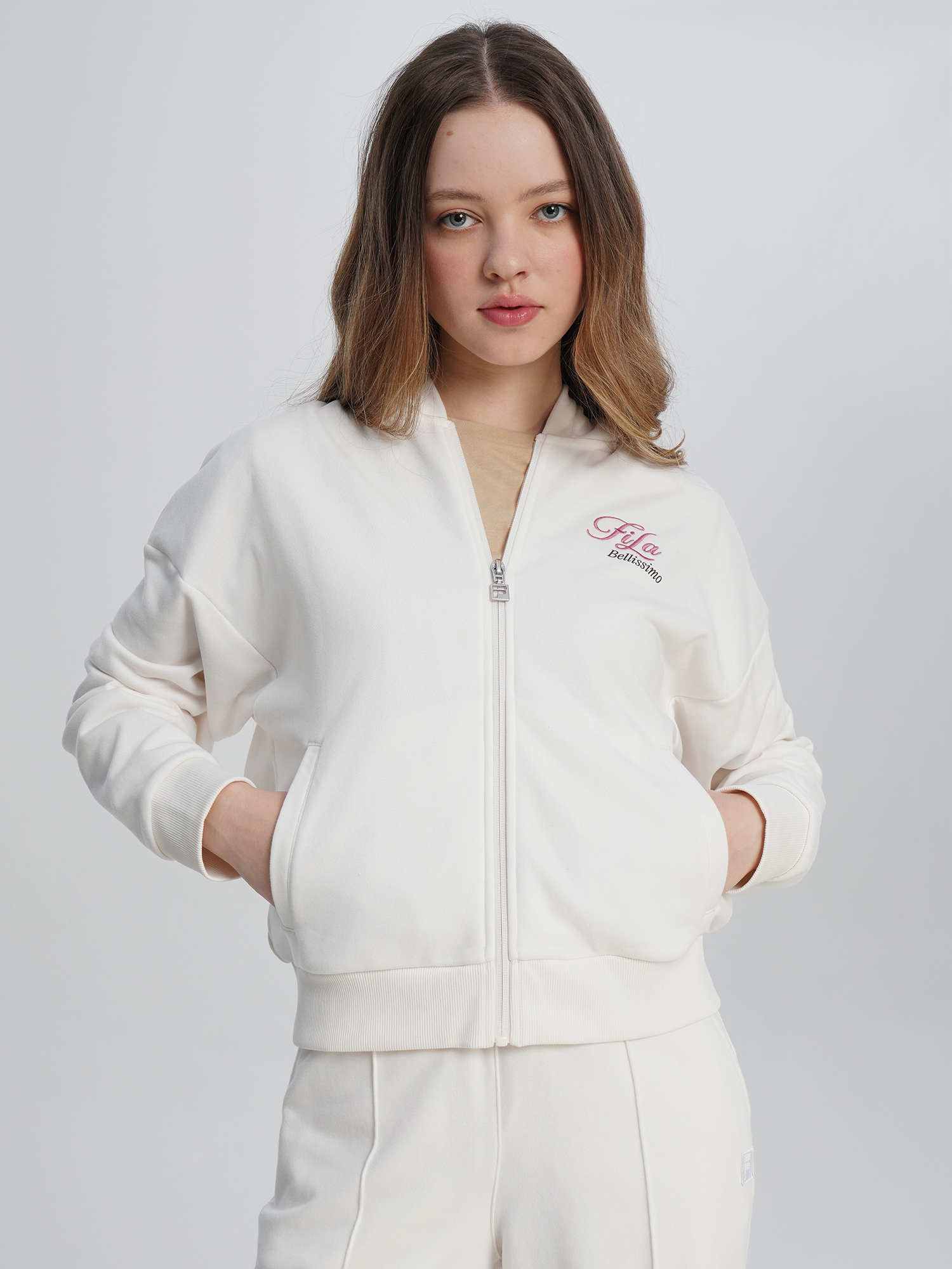 Толстовка женская FILA, Бежевый