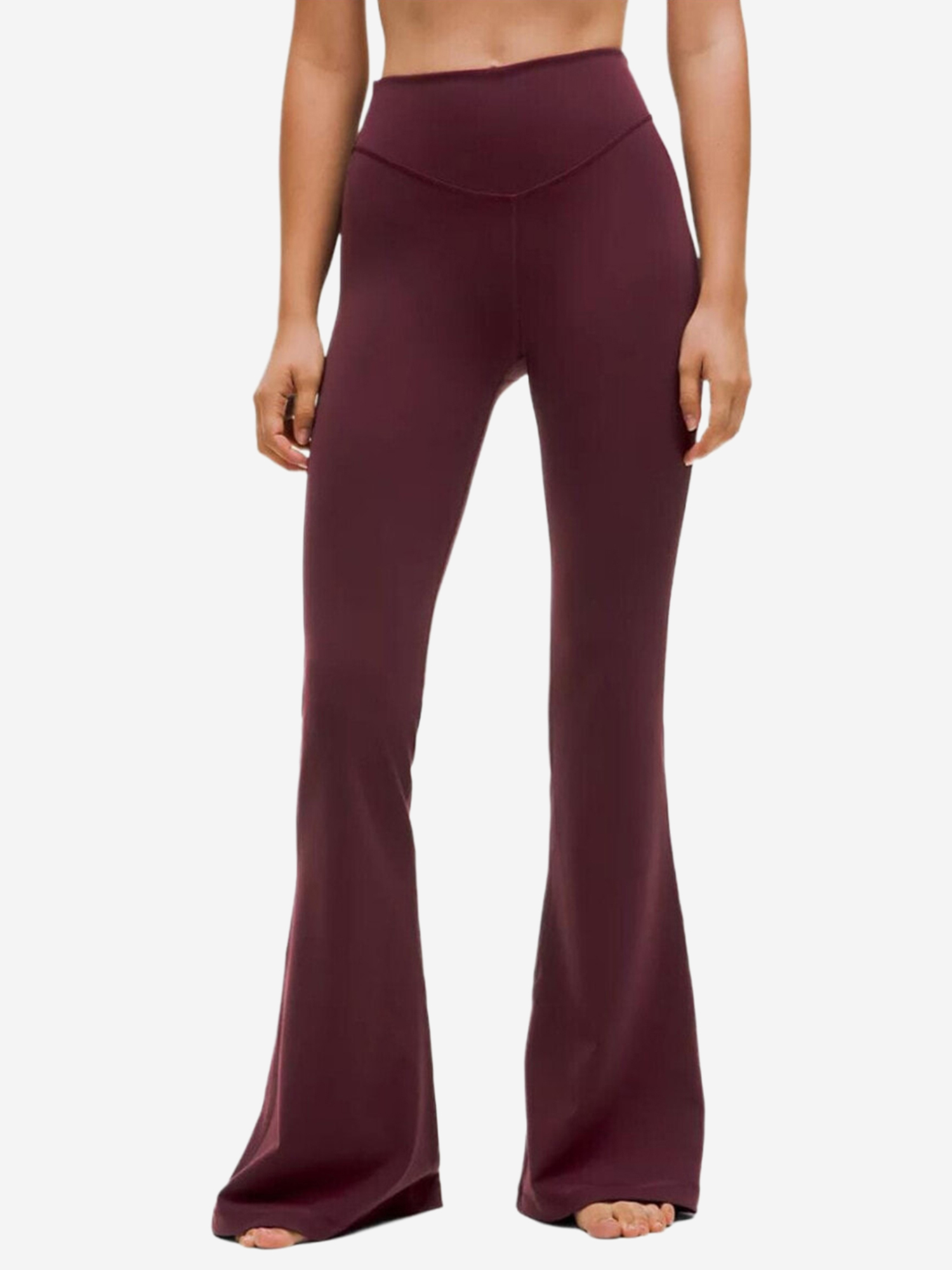 Изображение товара Wunder Under Smooth Cover - женские спортивные брюки Lululemon, бордовые