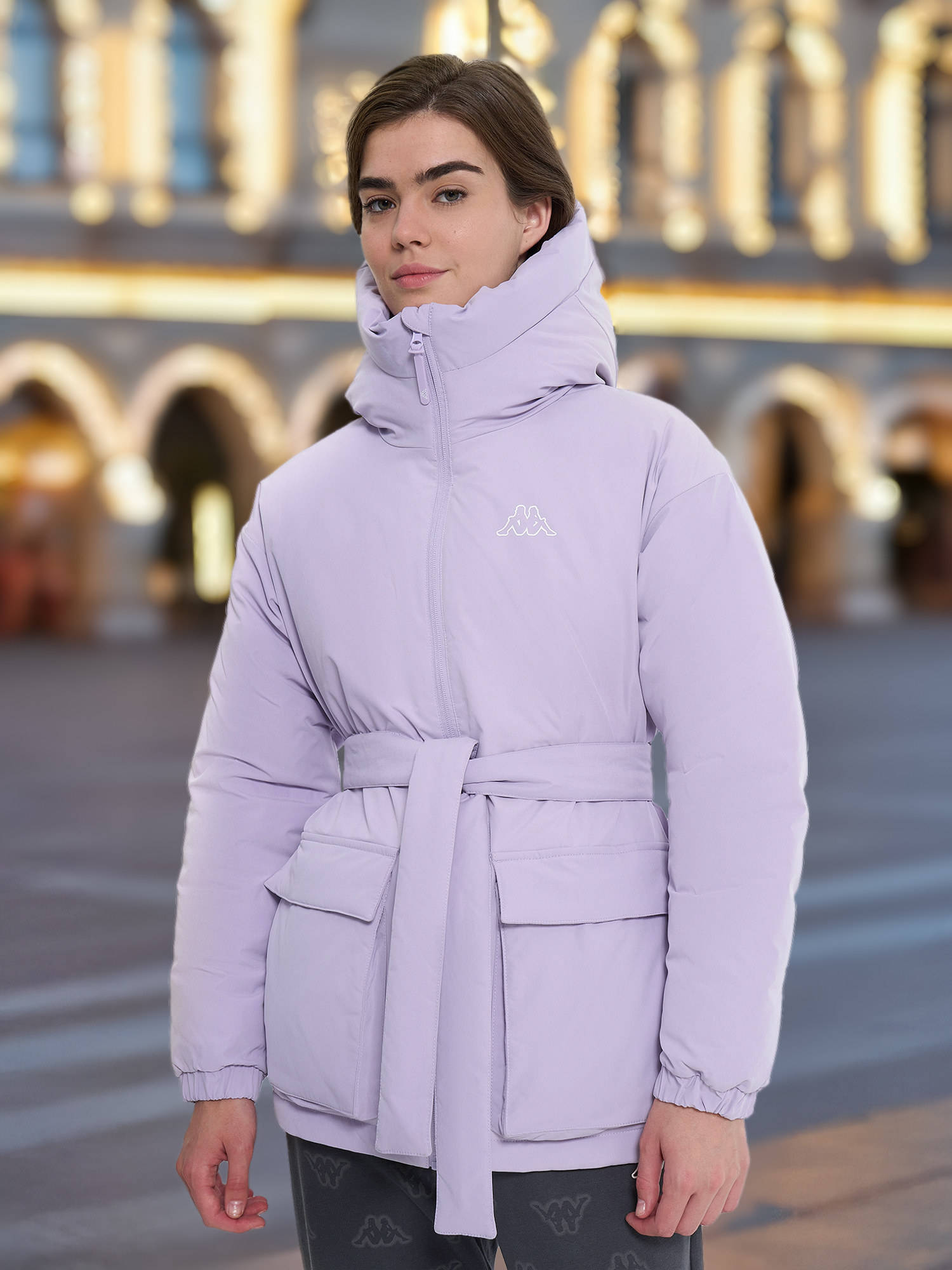 Пуховик женский Kappa, Фиолетовый