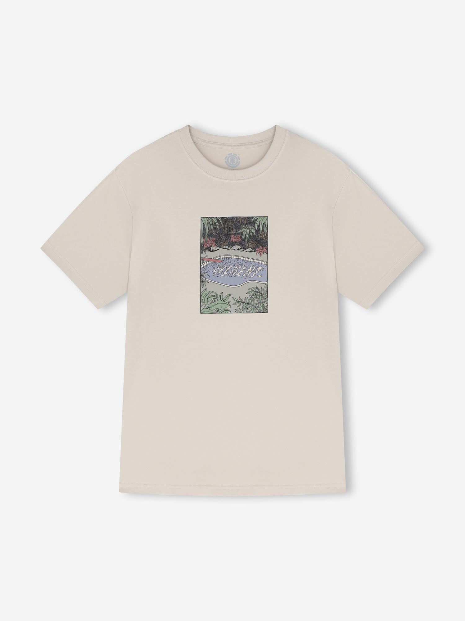 Футболка мужская Element, бежевый, арт. ELYZT00629E1K-TEG0