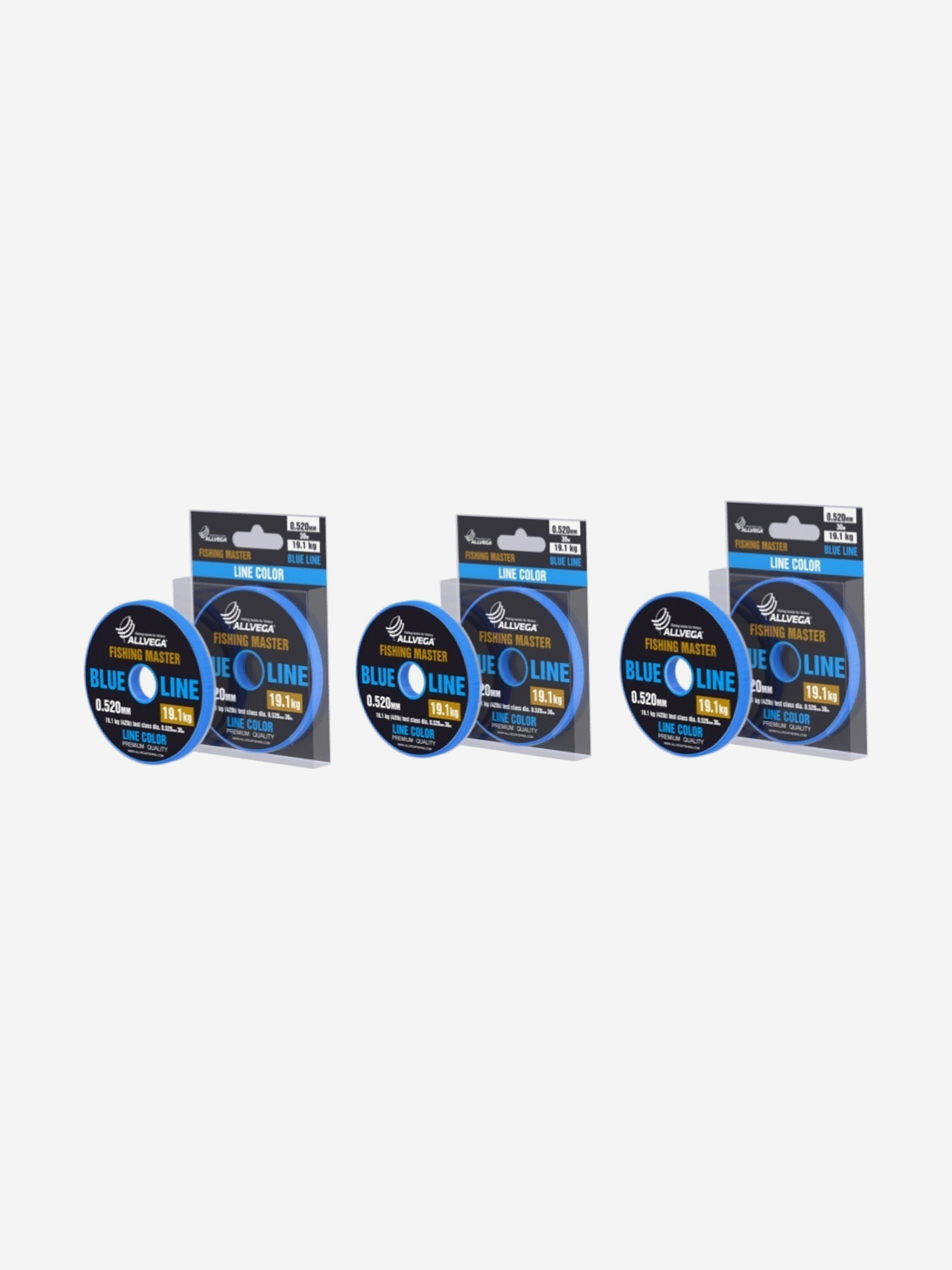 

Леска монофильная ALLVEGA "Fishing Master" 30м 0,520мм (19,1кг) голубая. Набор 3 штуки., Голубой