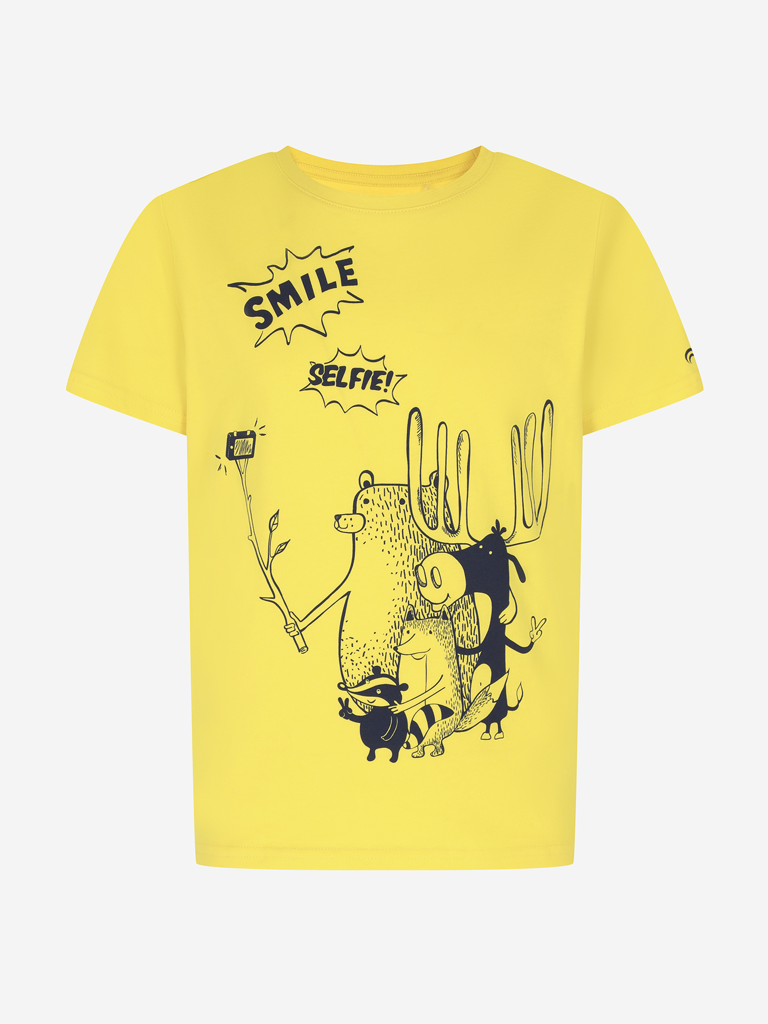 Изображение товара Футболка для мальчиков Outventure Медовый с рисунком и натуральным материалом