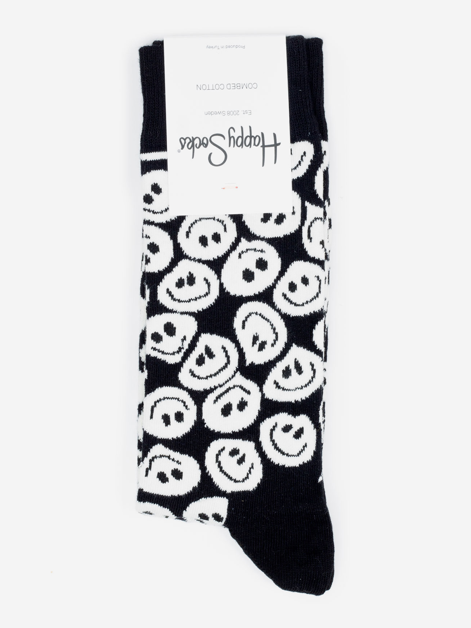 

Носки с рисунками Happy Socks - Twisted Smile Black, Черный