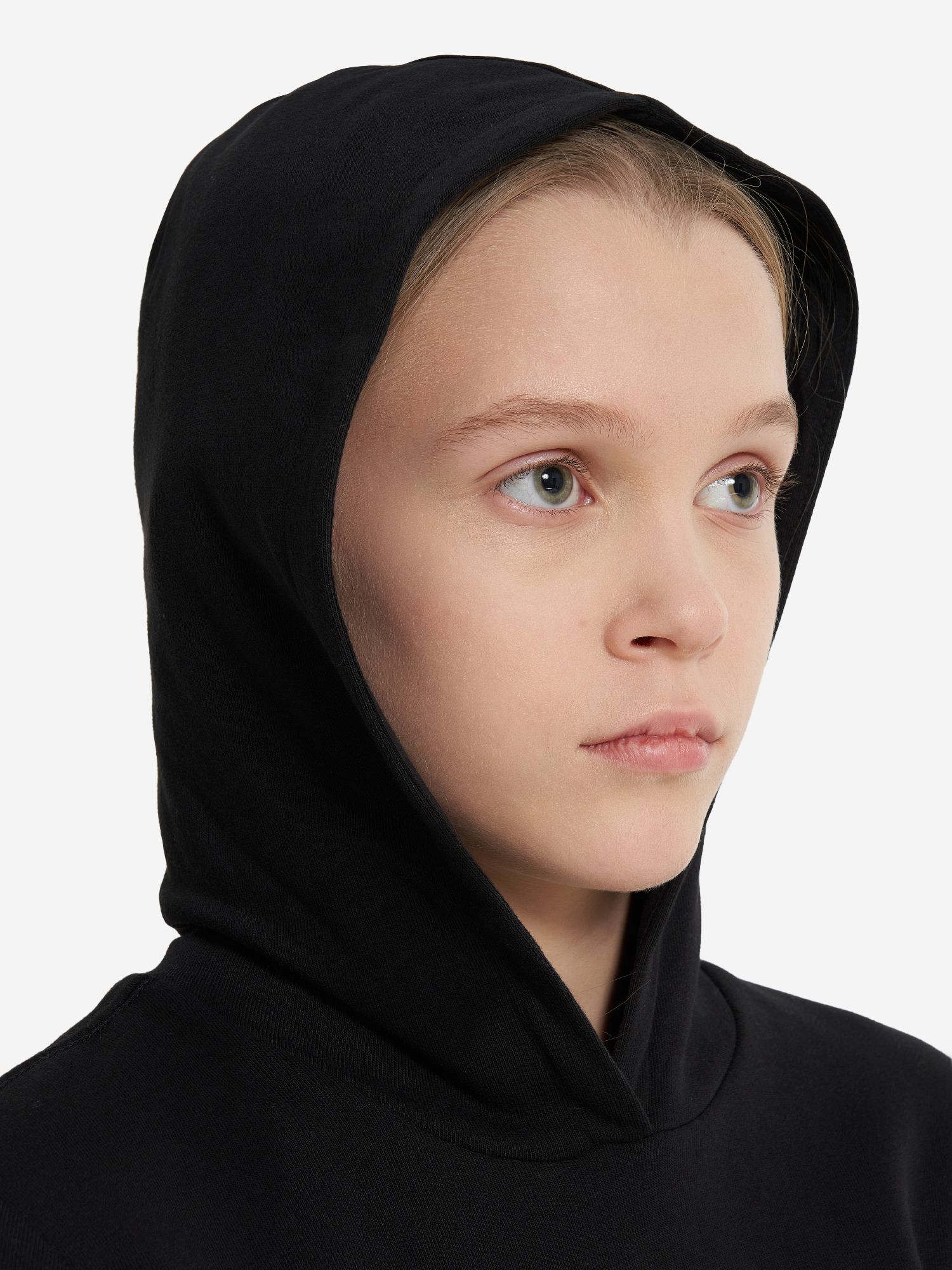 фото Худи для девочек оверсайз champion, черный