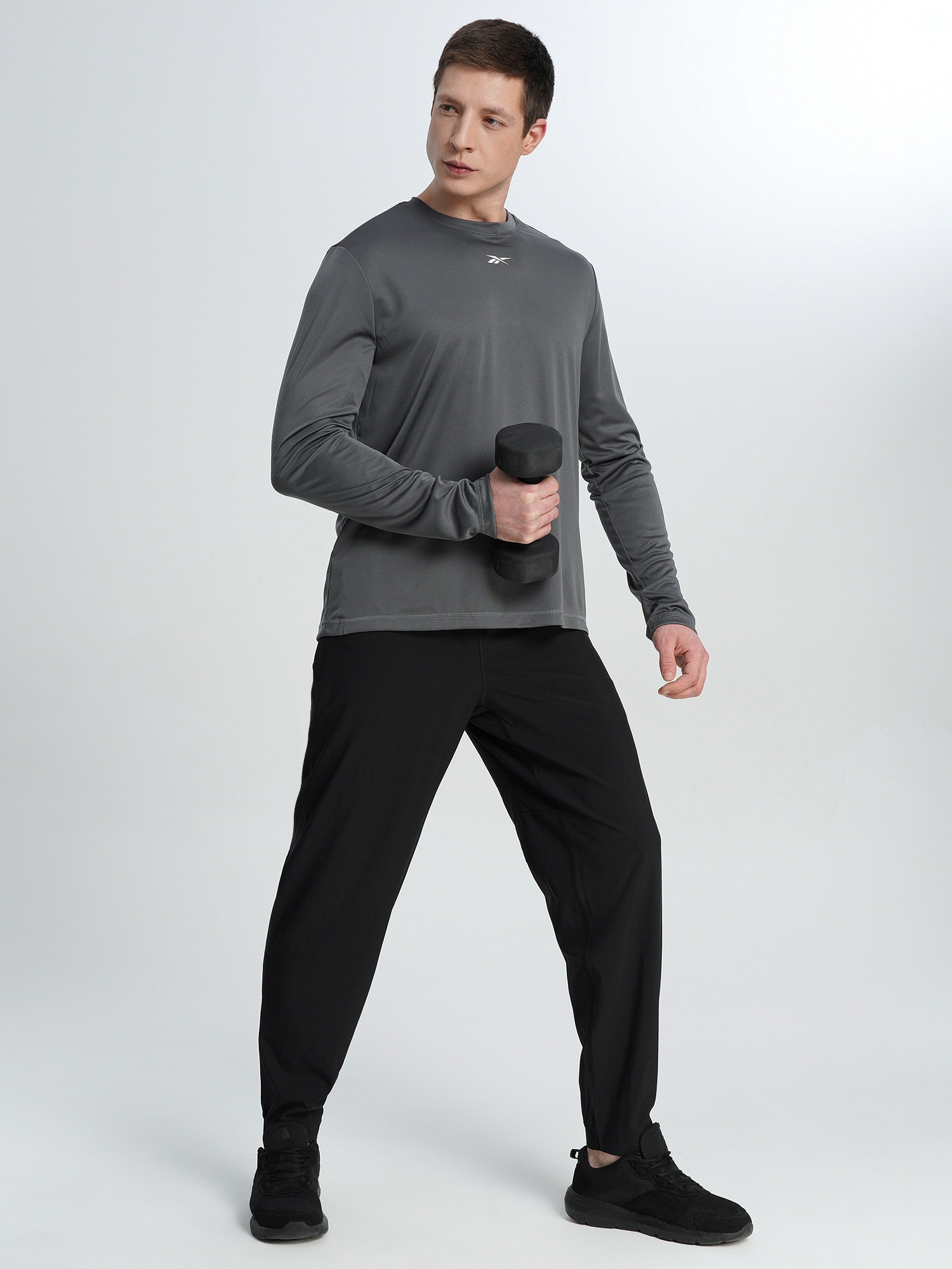 Лонгслив мужской Reebok, Серый 4