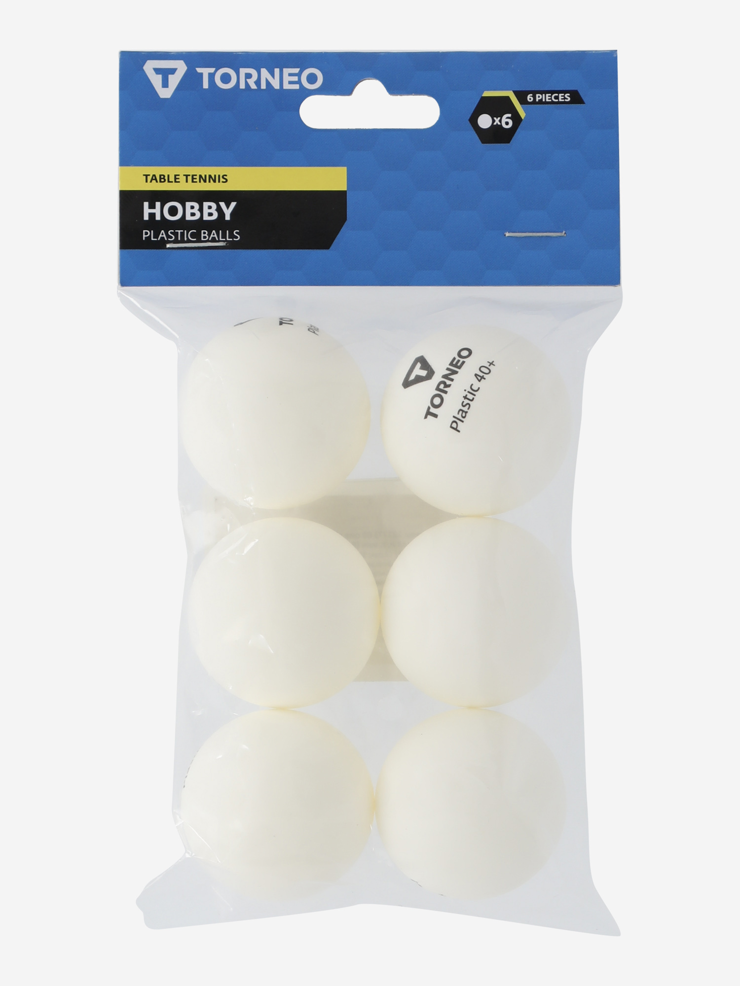 Мячи для настольного тенниса Torneo 6 шт Белый 199₽