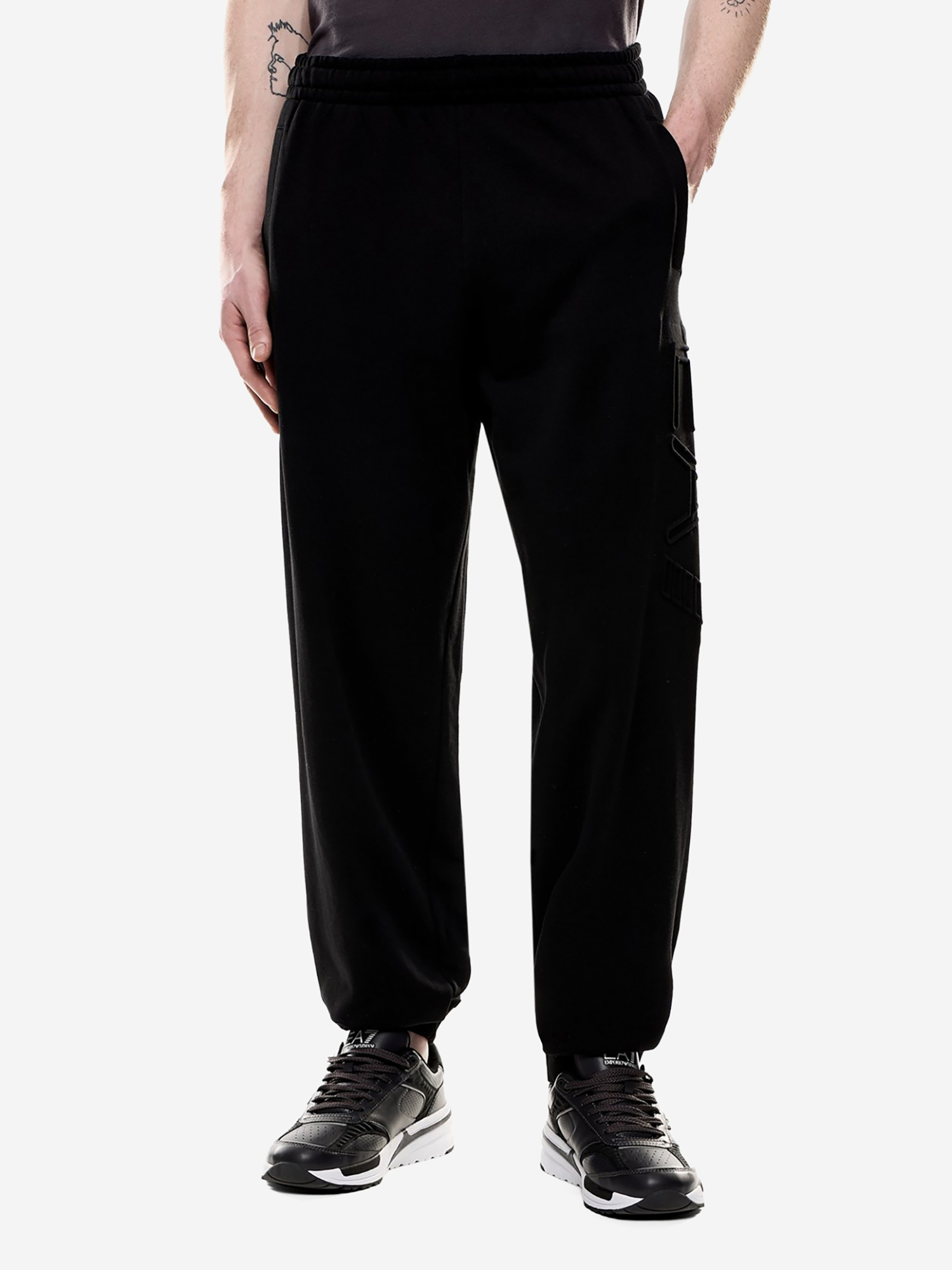 Изображение товара Мужские спортивные брюки EA7 джоггеры из хлопка, все сезоны