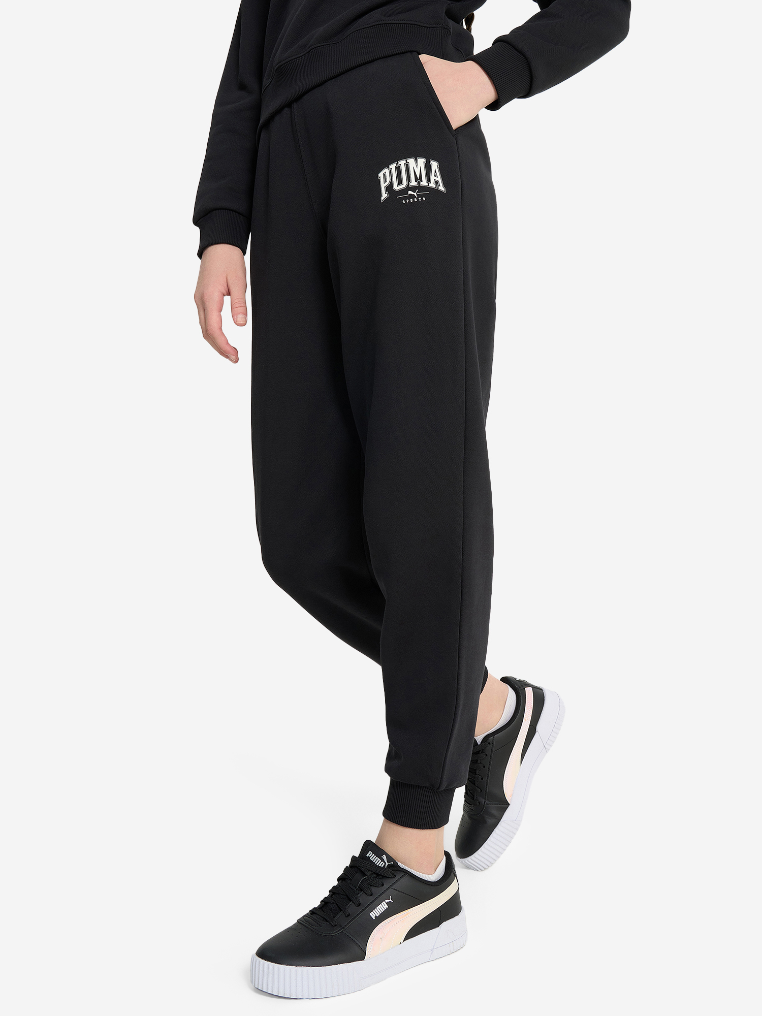 

Брюки для девочек PUMA Squad, Черный
