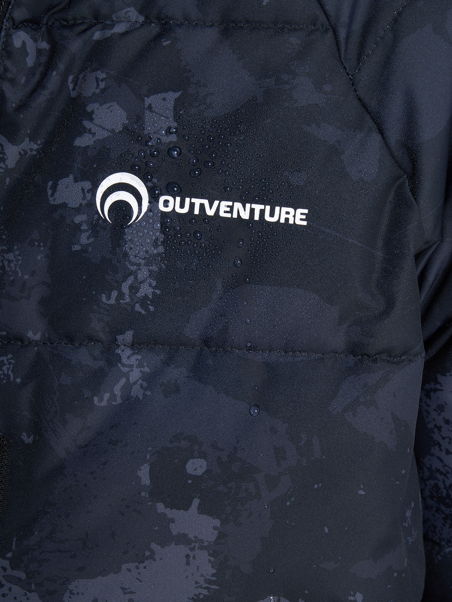 фото Пальто утепленное для девочек outventure, черный