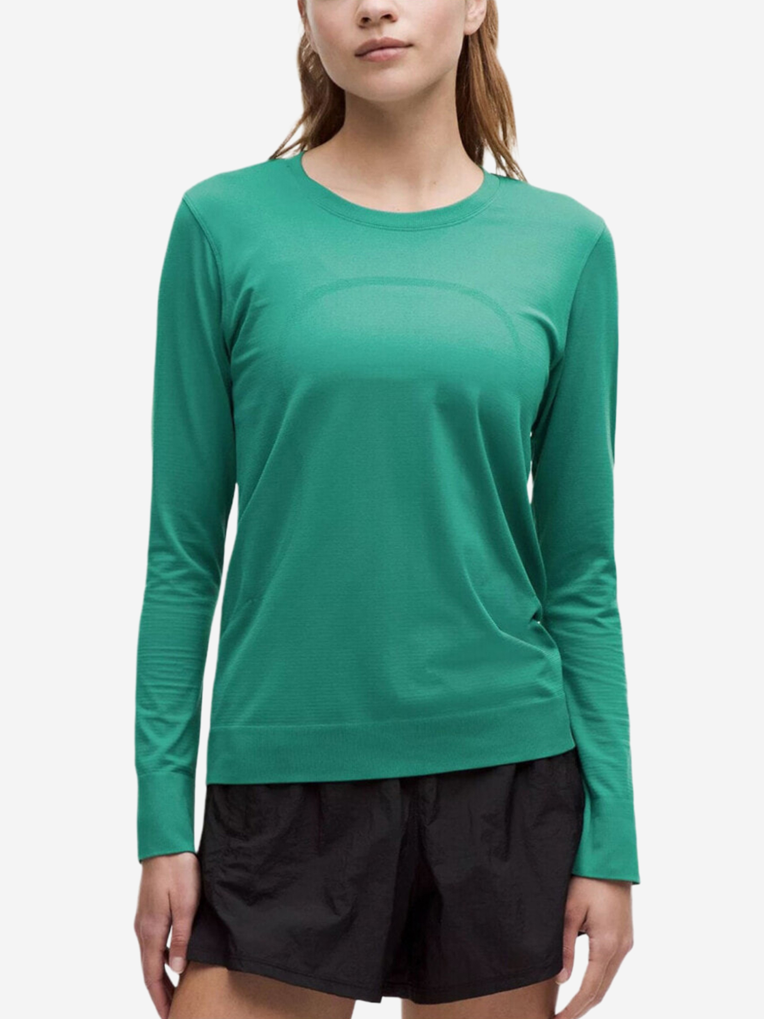 Изображение товара Футболка женская Lululemon LW3FUPSDESTL5O TEAL спортивная стильная