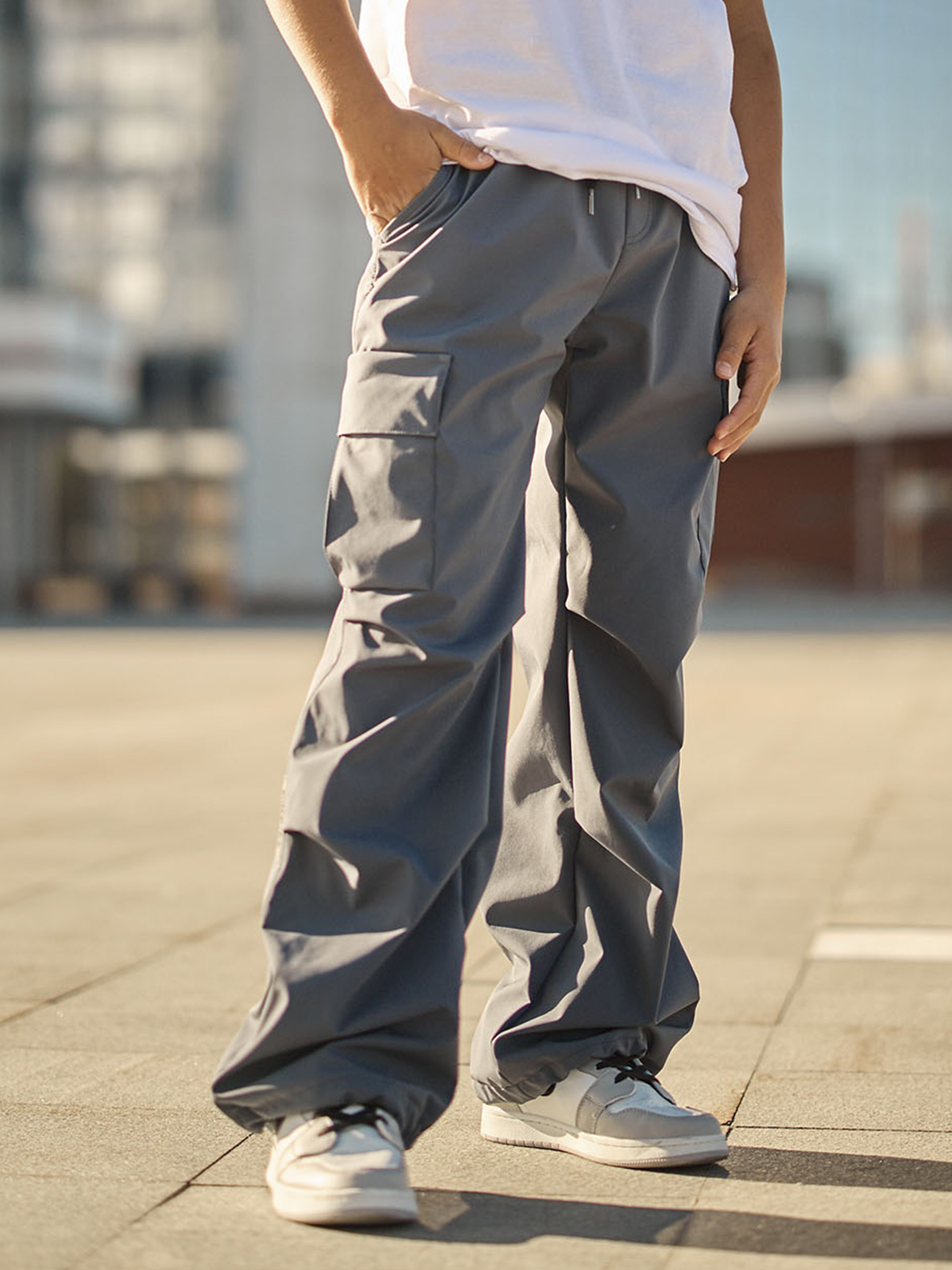 Изображение товара Брюки софтшелл для мальчика batik Барни темно-серый