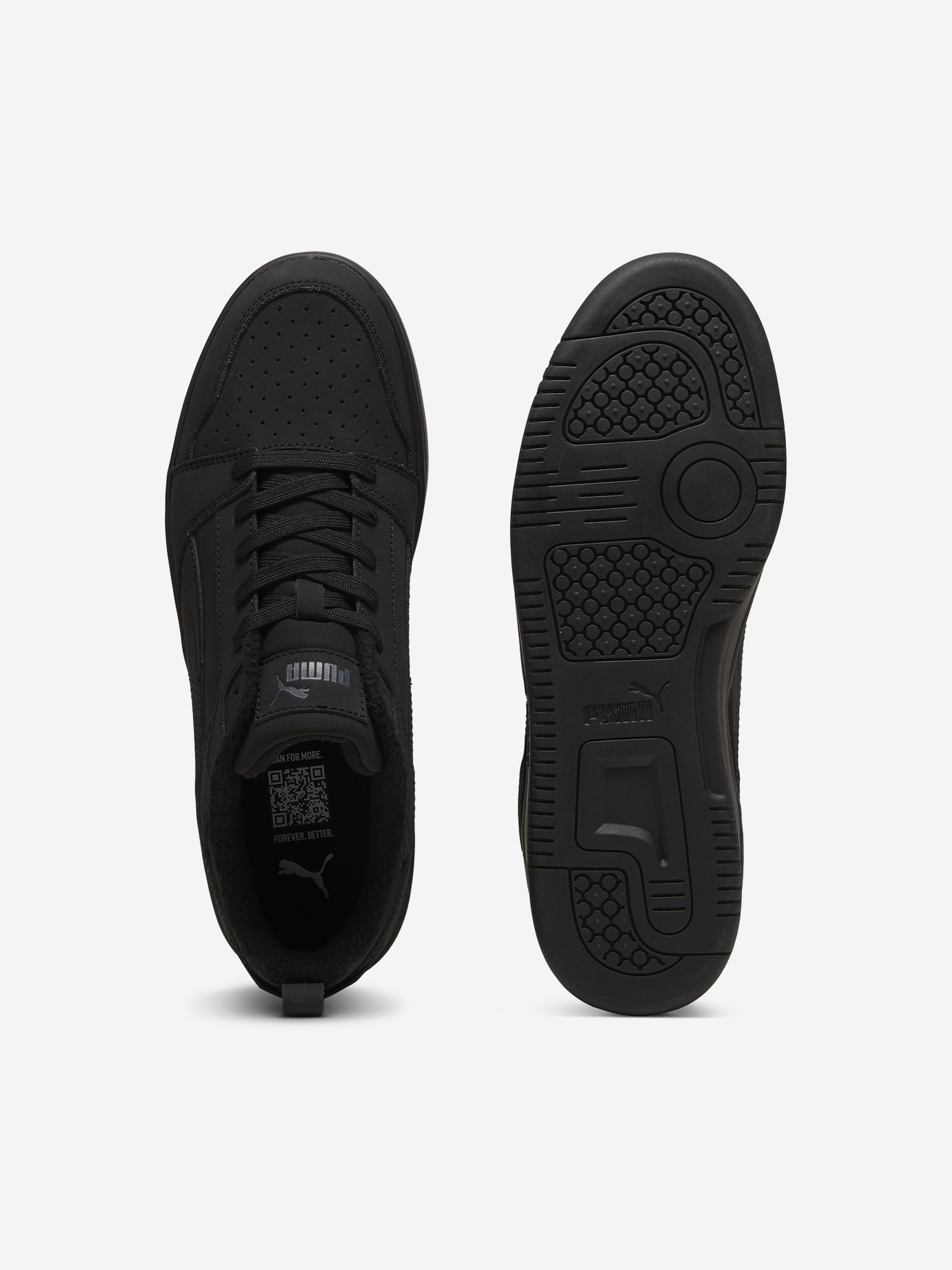 Кеды мужские PUMA Rebound V6 Low Nubuck, Черный Вид№4