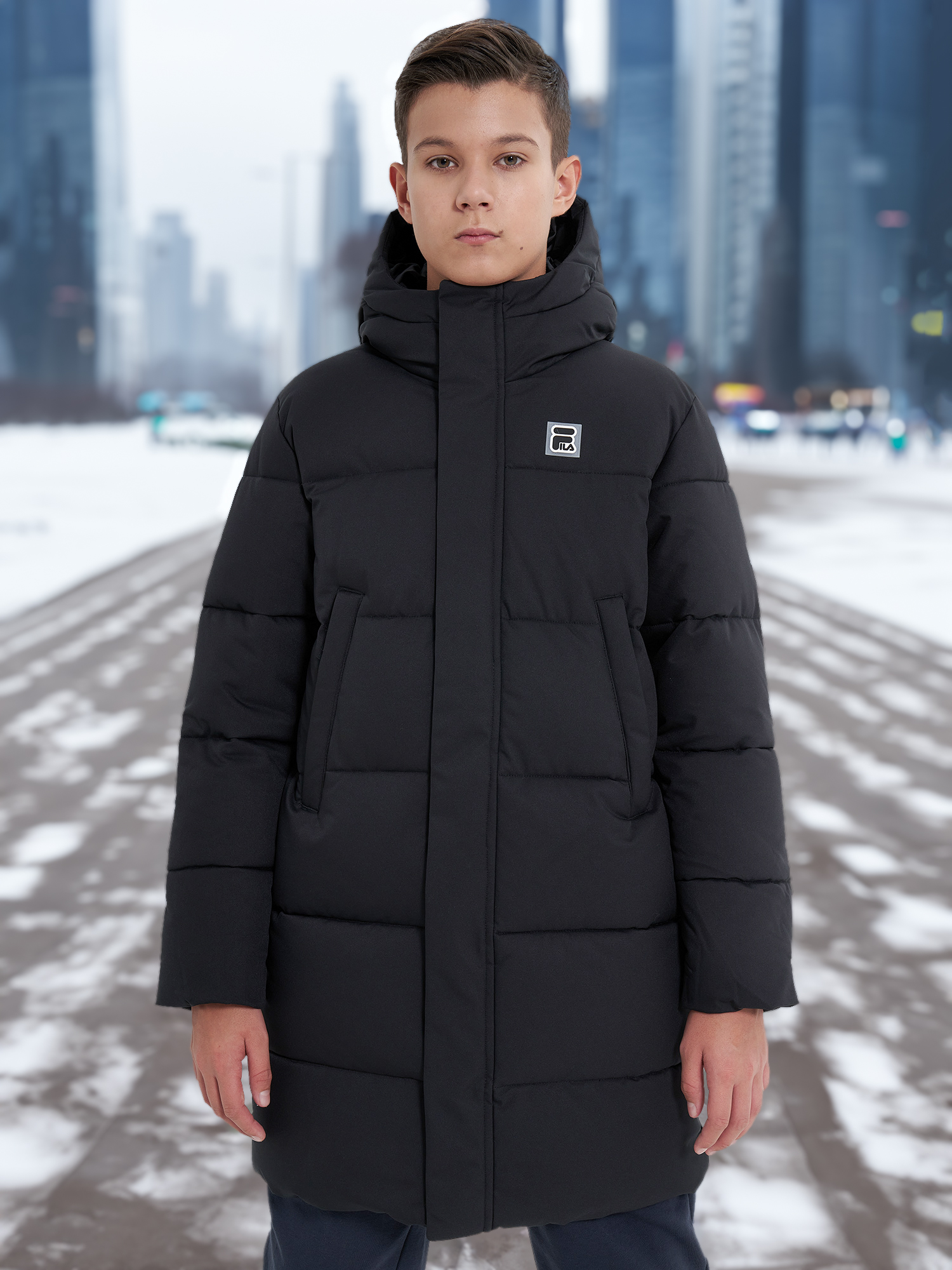 

Пуховик для мальчиков FILA, Черный
