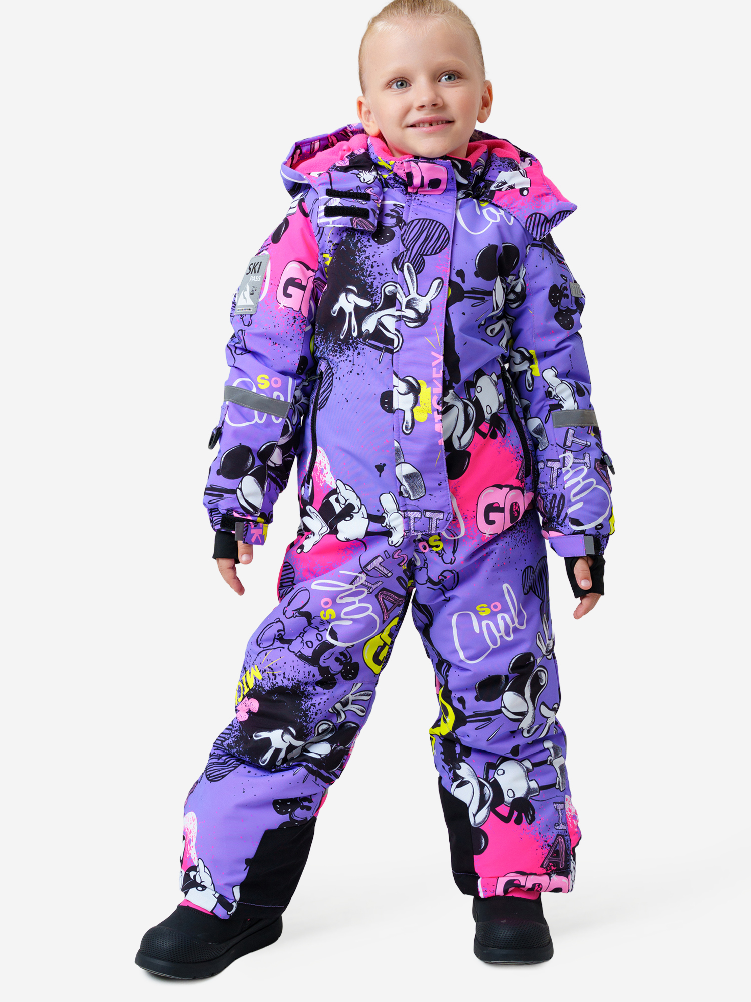 Изображение товара Комбинезон зимний для девочек PlayToday 100% полиэстер