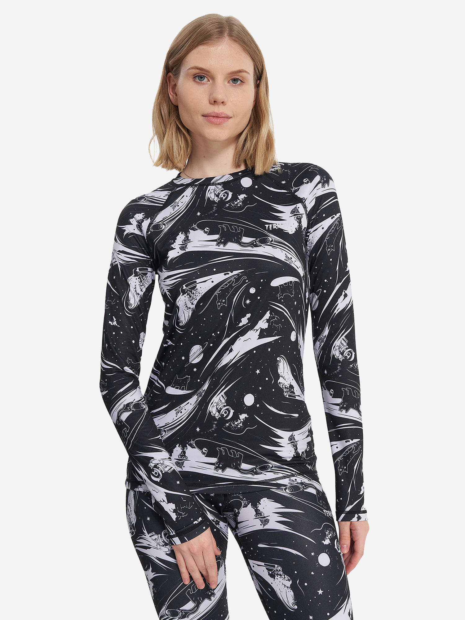 Термобелье верх женское Termit, черный, арт. 23357