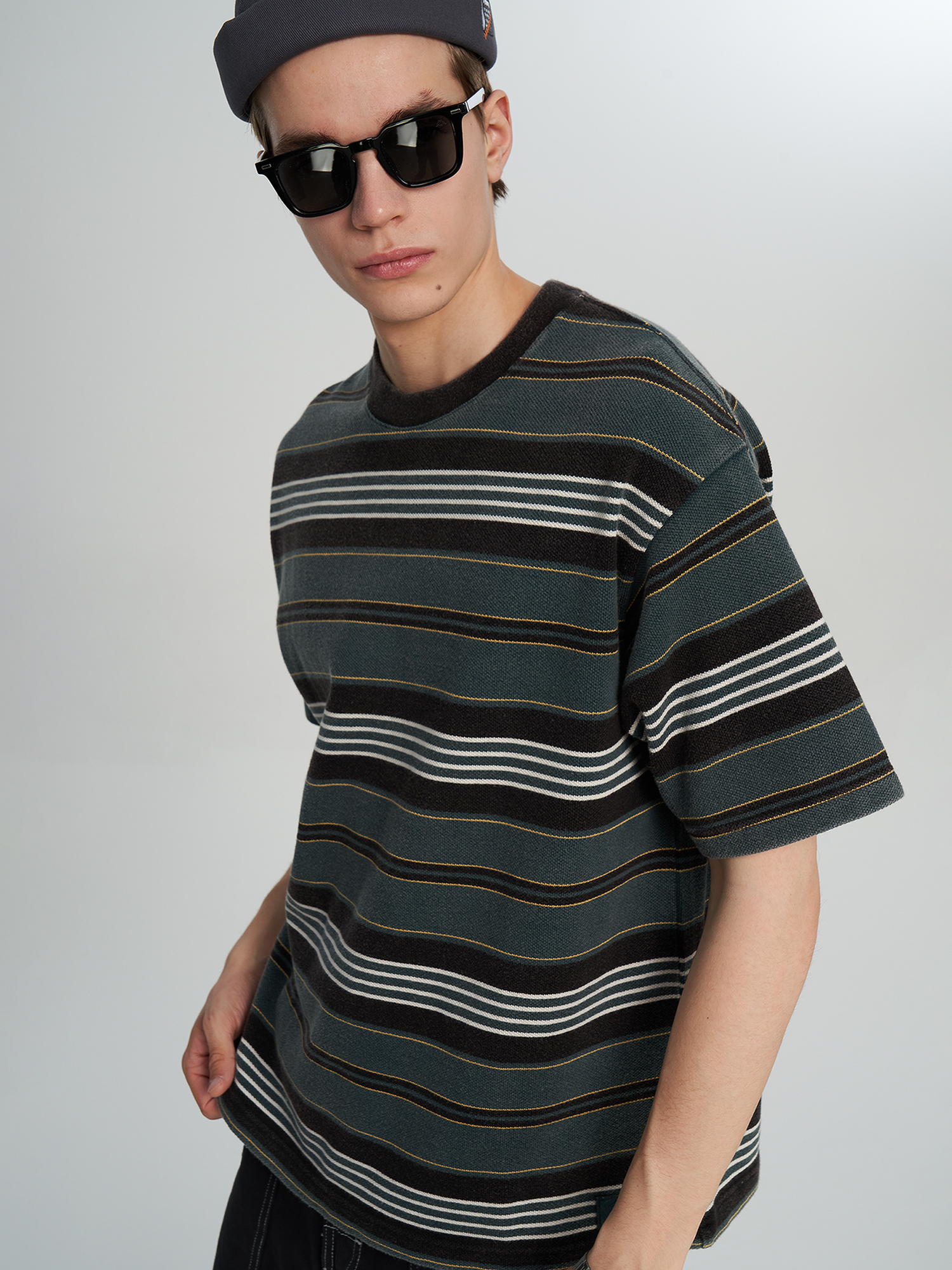 

Футболка мужская Vans LX Pique Stripe SS, Зеленый