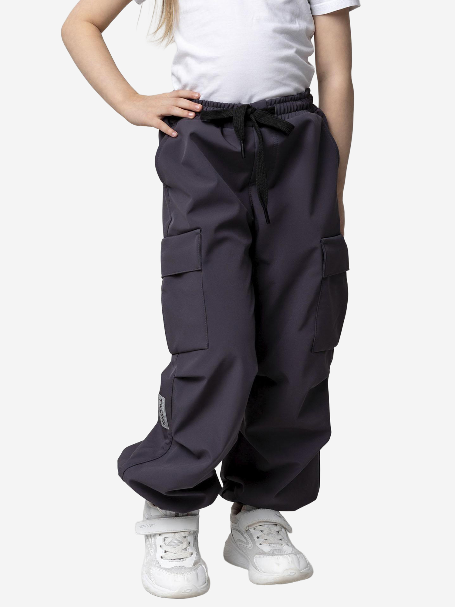 Изображение товара Брюки софтшелл для девочки batik - демисезонные, водоотталкивающие, 4 кармана