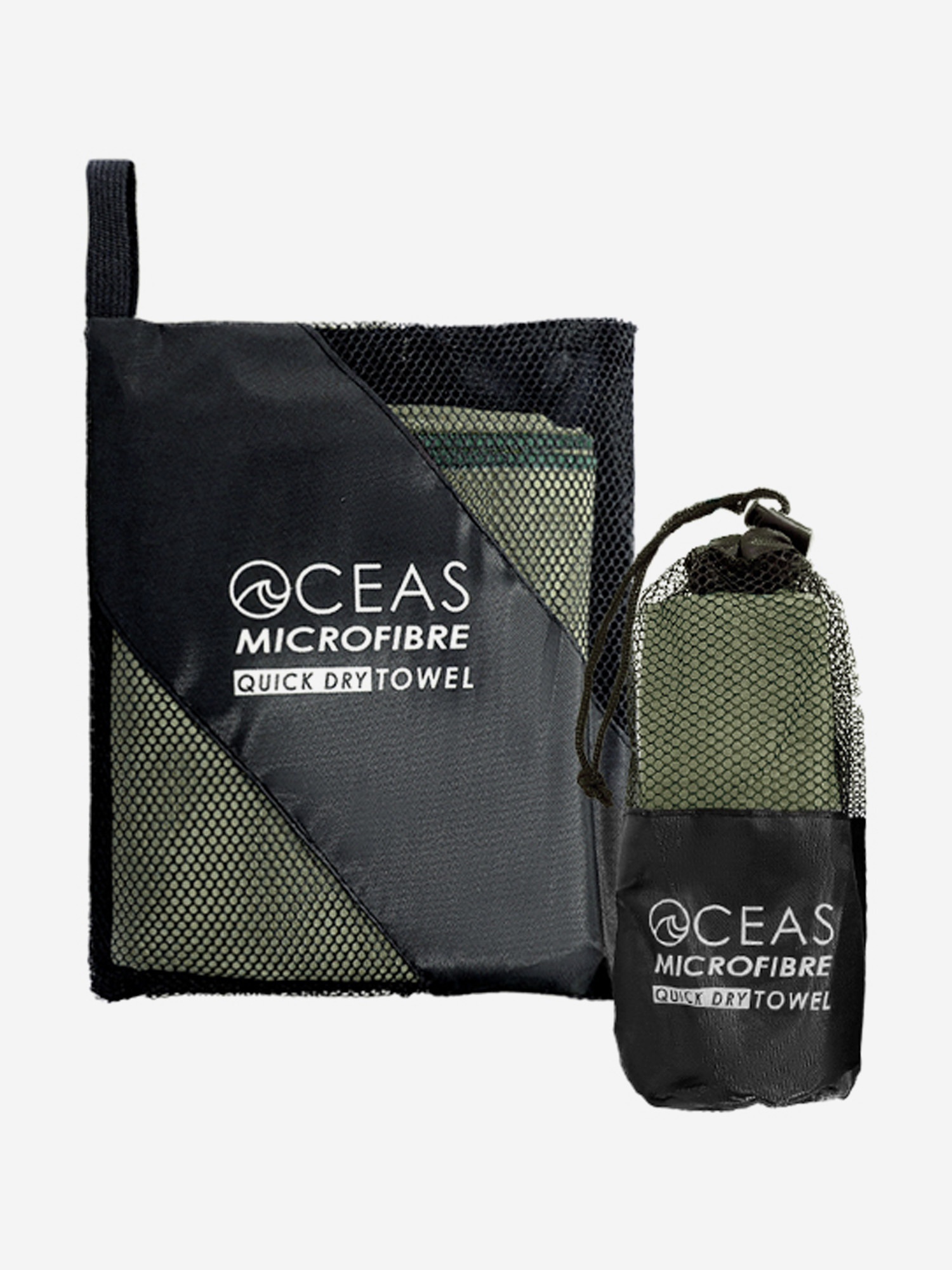 Набор спортивных полотенец из микрофибры OCEAS Зеленый 1220₽
