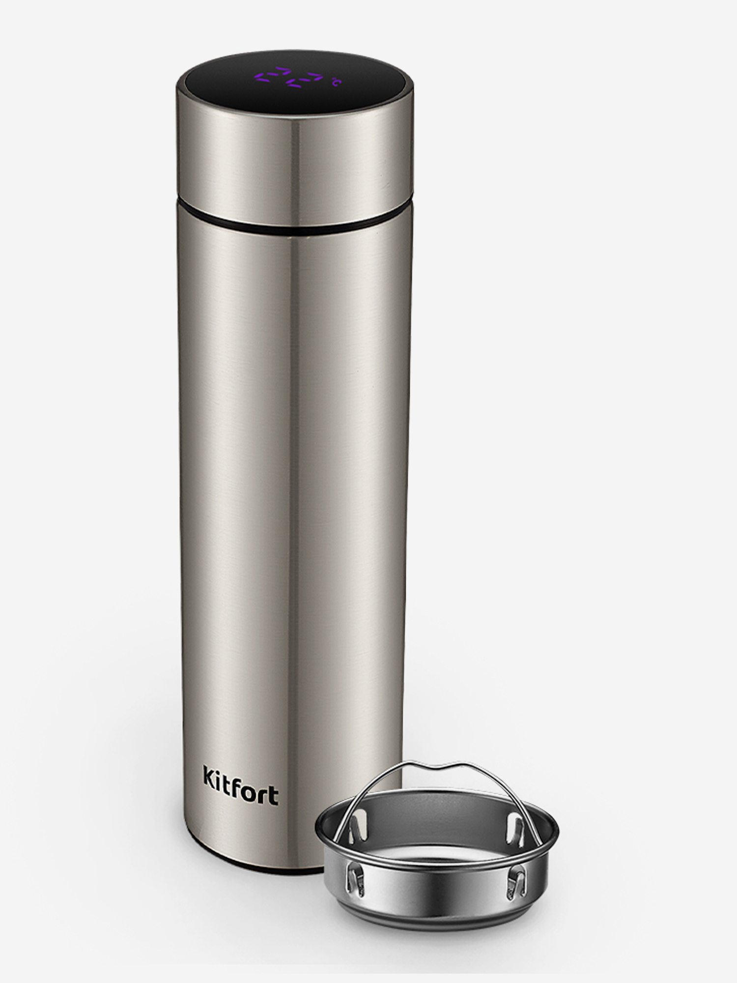 Изображение товара Термос Kitfort КТ-1221 для напитков, 500 мл, стальной