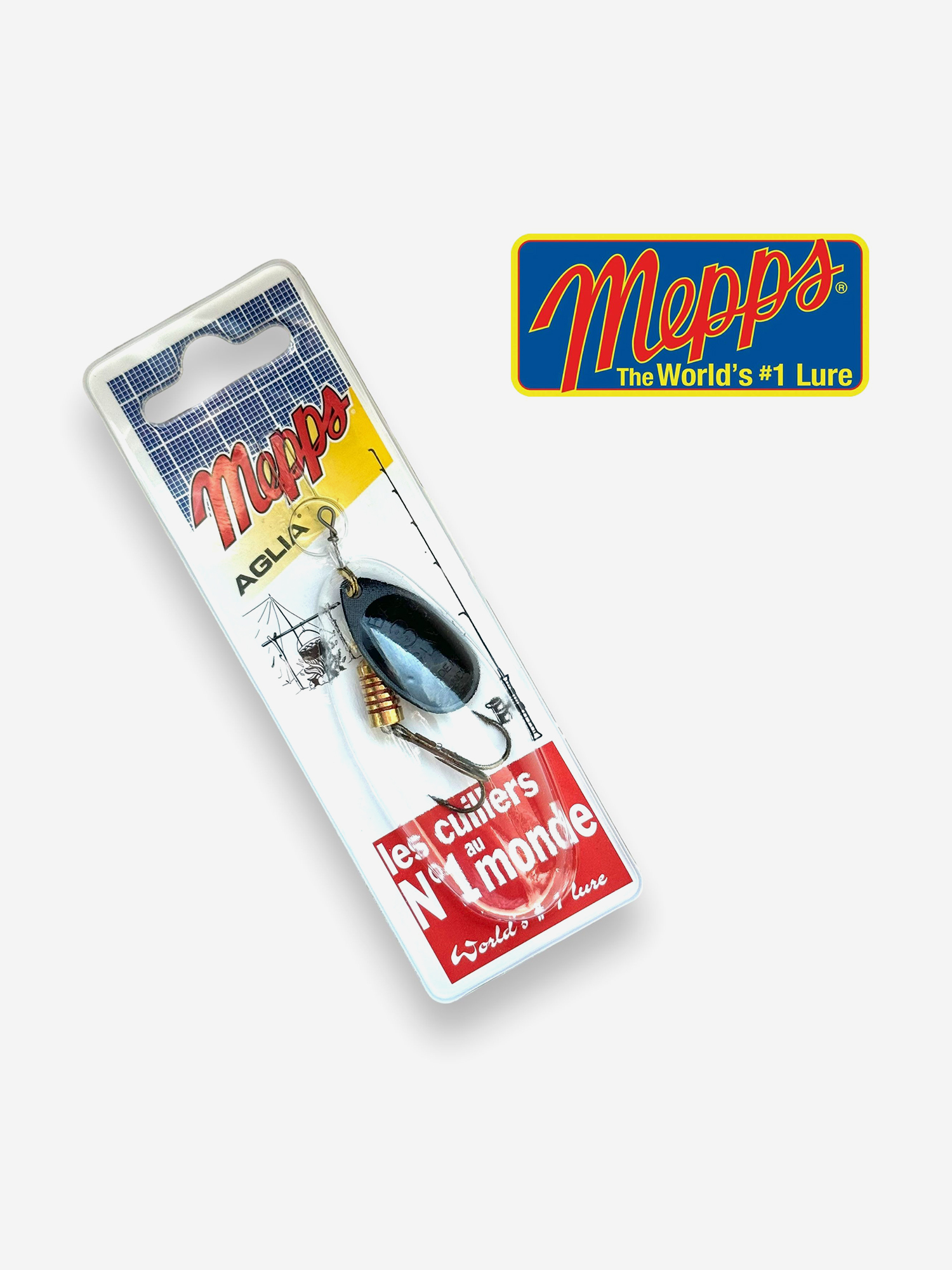 

Блесна вращающаяся MEPPS Aglia NR №3 6,5 г. Приманка на щуку, окуня, форель, Черный