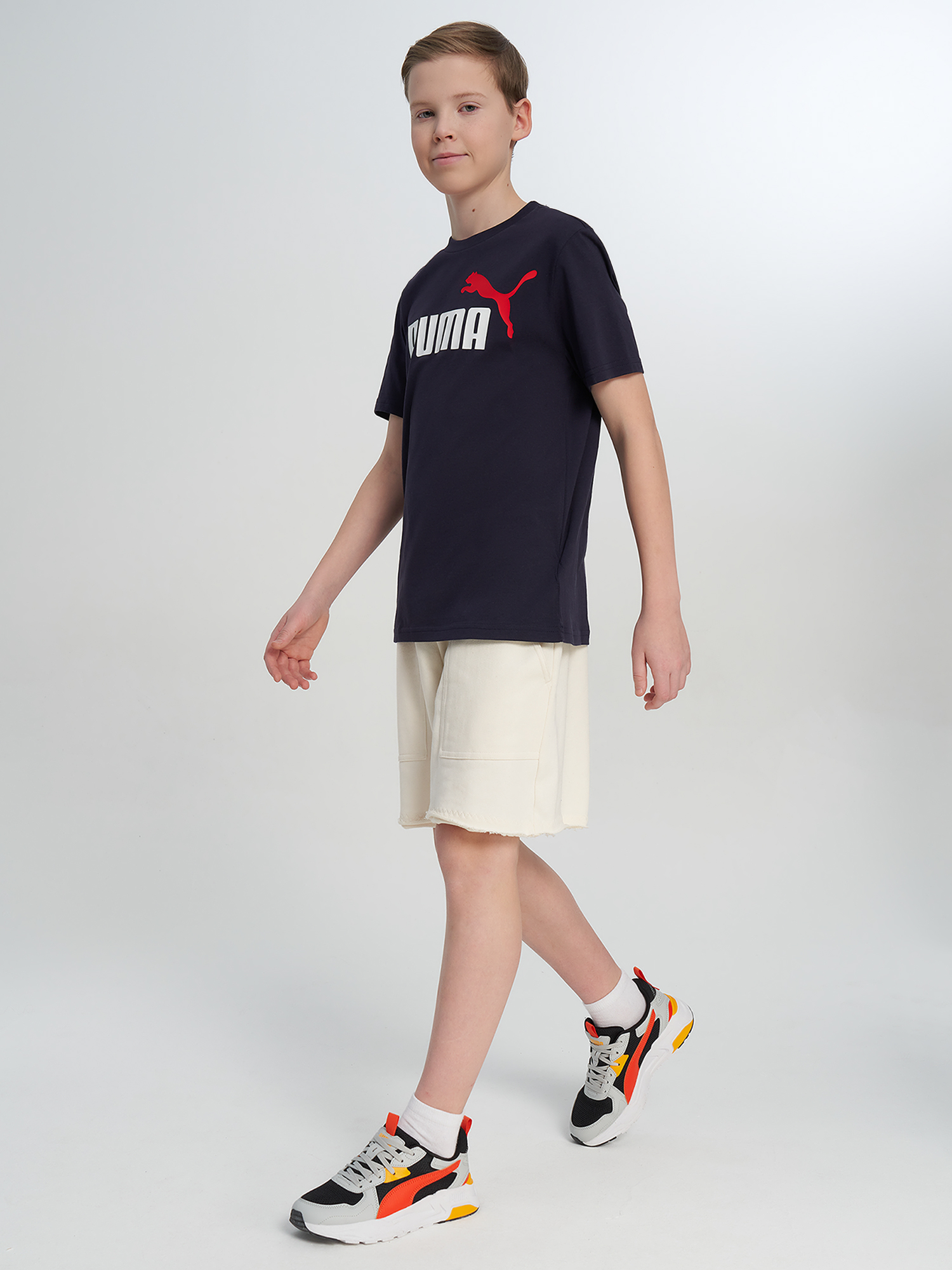 Футболка для мальчиков PUMA Ess 2 Color No.1 Logo, Синий 4