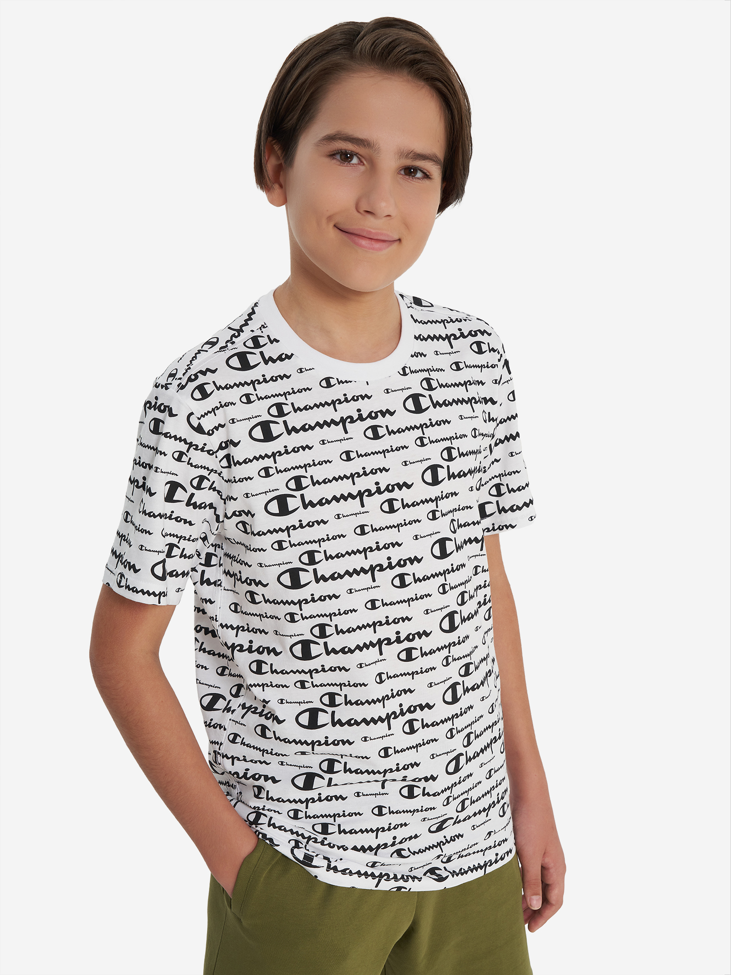 Футболка для мальчиков Champion, белый, арт. 22147