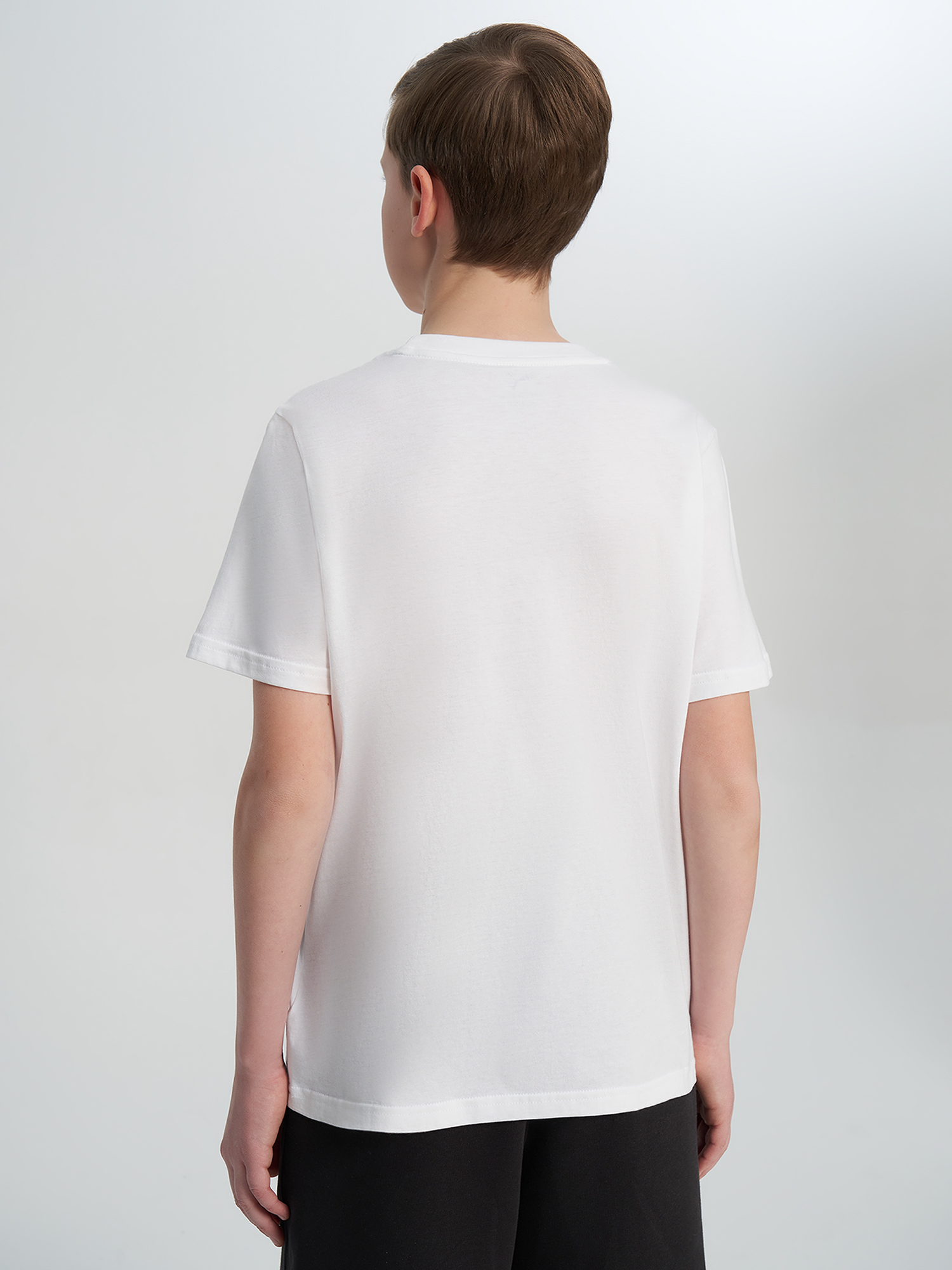 Футболка для мальчиков PUMA Ess 2 Color No.1 Logo, Белый 3