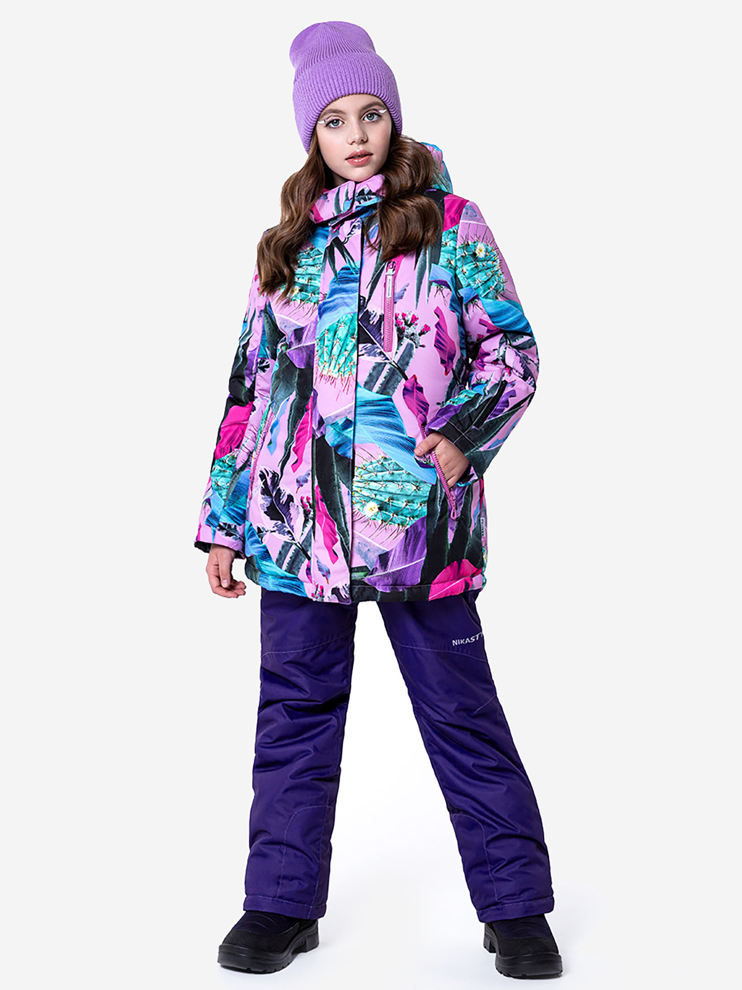 

Костюм зимний для девочки NIKASTYLE, Фиолетовый