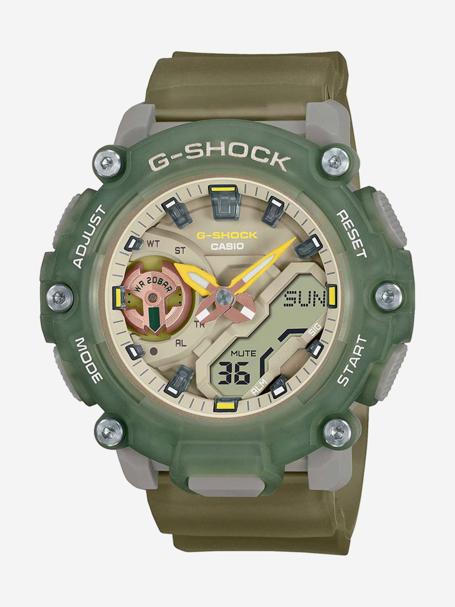 

Спортивные часы CASIO GMA-S2200PE-3A, Зеленый