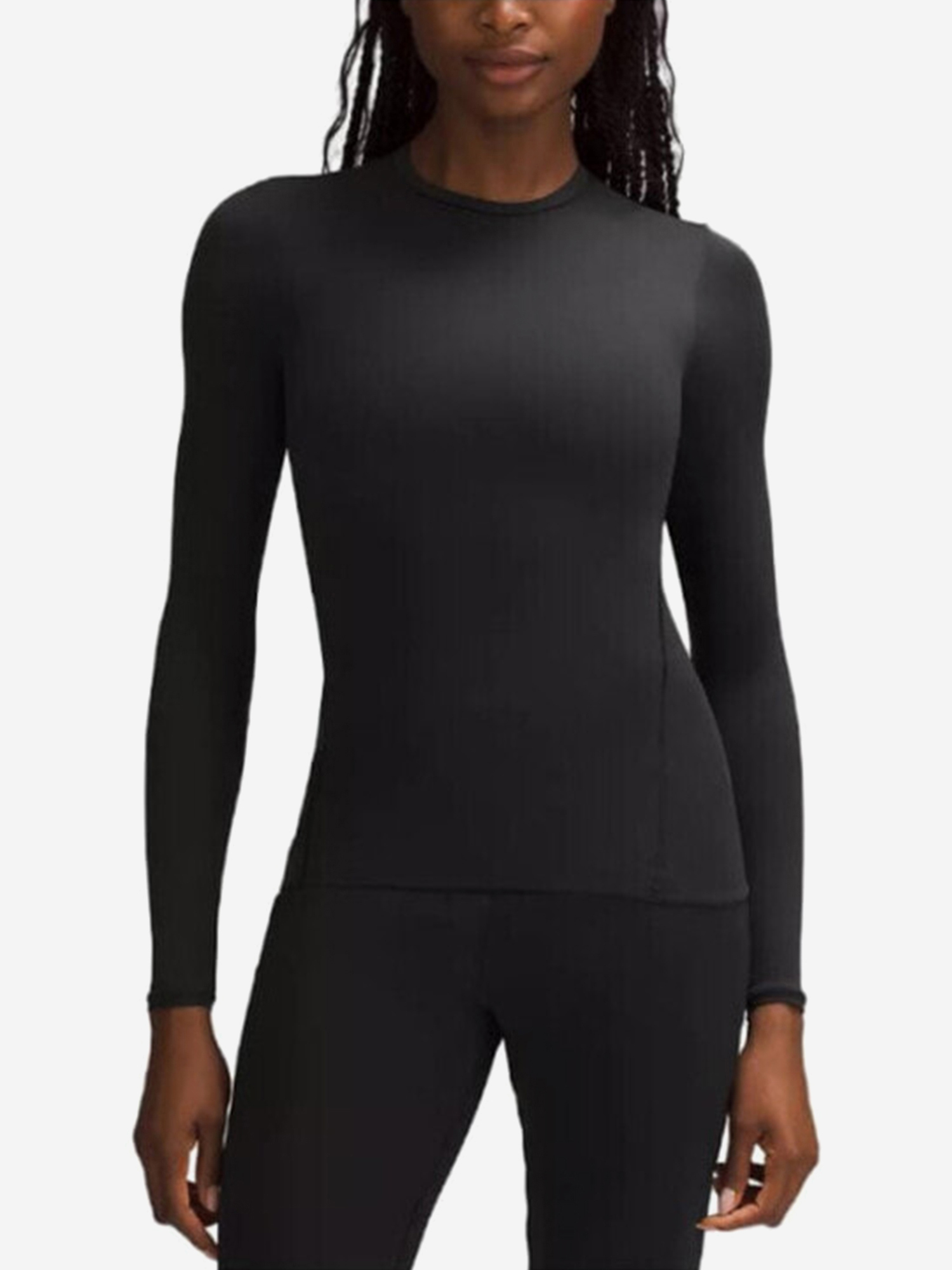 Изображение товара Женская футболка Lululemon для активного отдыха черная спортивная одежда