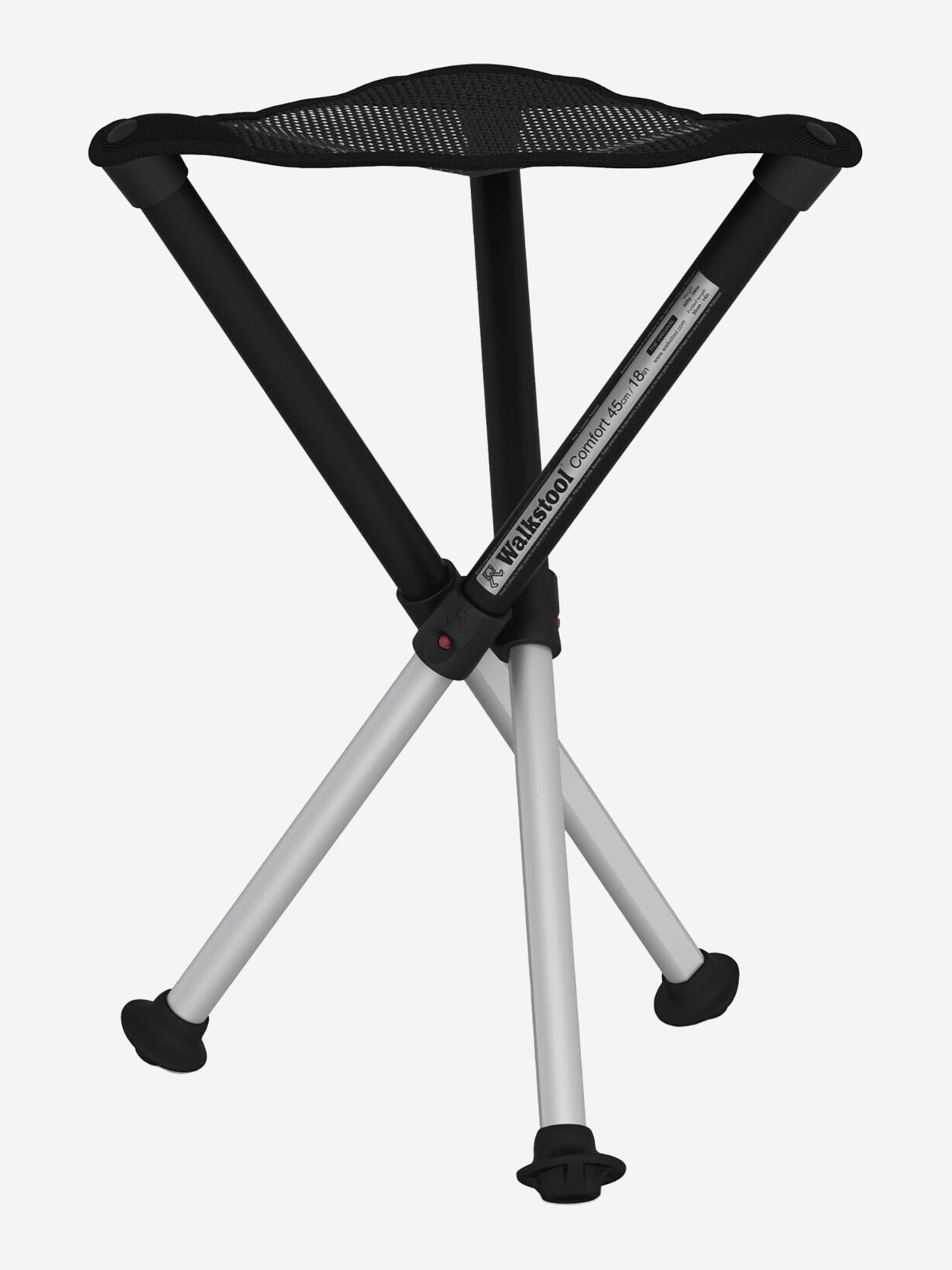 Стульчик раскладной Walkstool Comfort 45L, Черный стульчик раскладной walkstool comfort 55xl