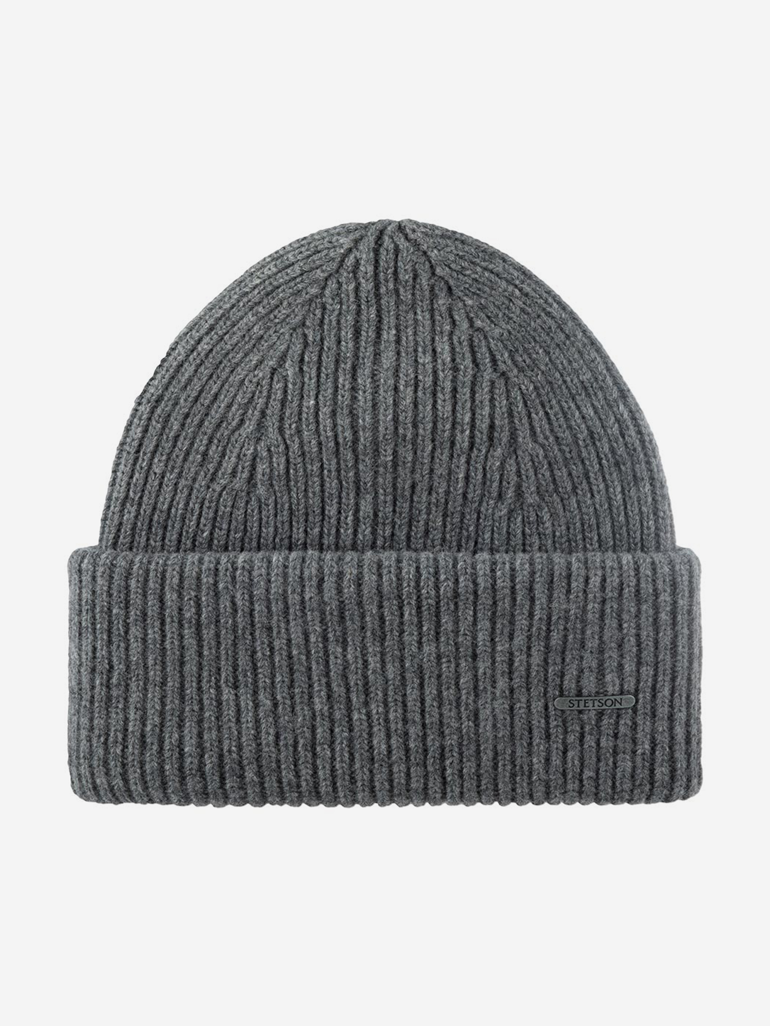 

Шапка с отворотом STETSON 8599382 BEANIE WOOL (серый), Серый