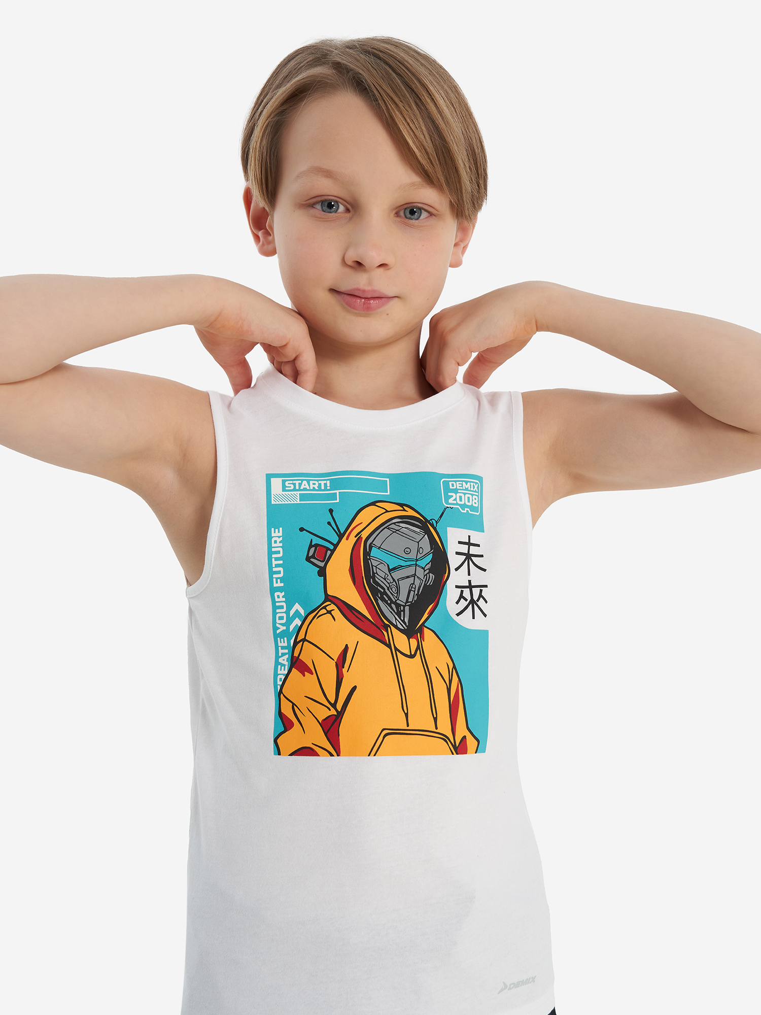 Майка Demix, белый, арт. 33413