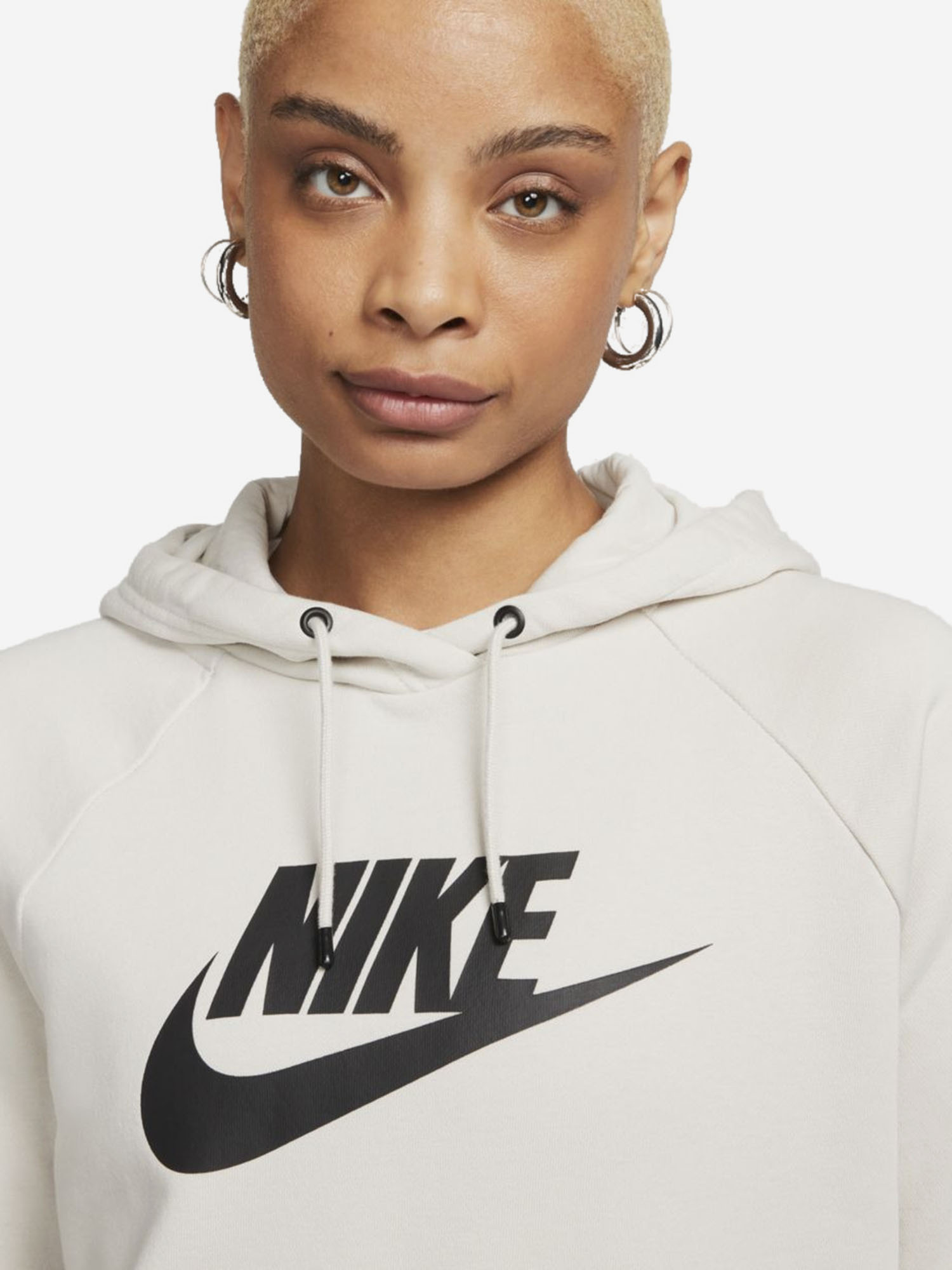 Толстовка женская Nike W NSW ESSNTL HOODIE PO HBR, Белый DX2319PFTDN06-104, размер 42-44 - фото 3