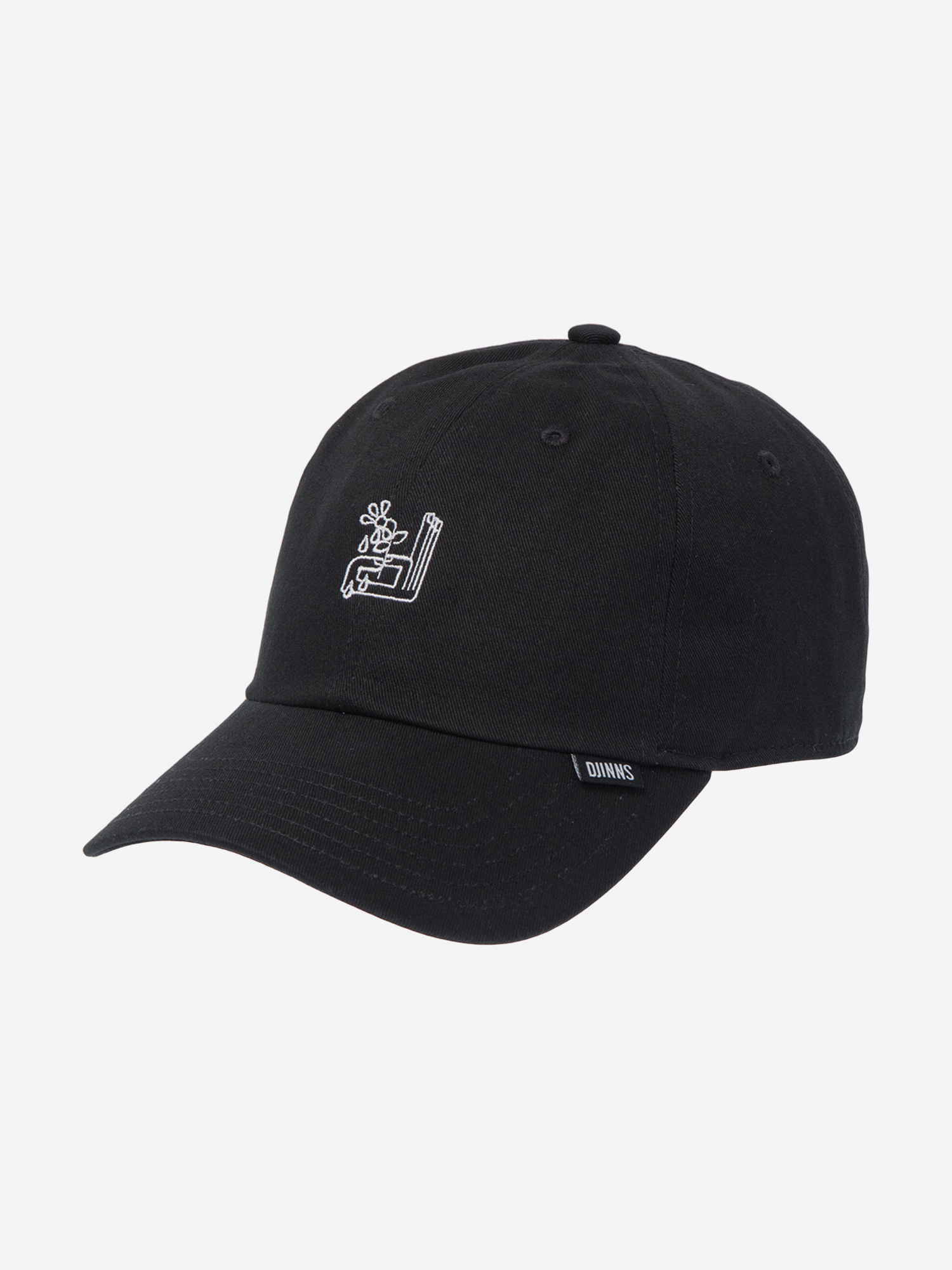 

Бейсболка DJINNS Dad Cap LoveMeNot (черный), Черный