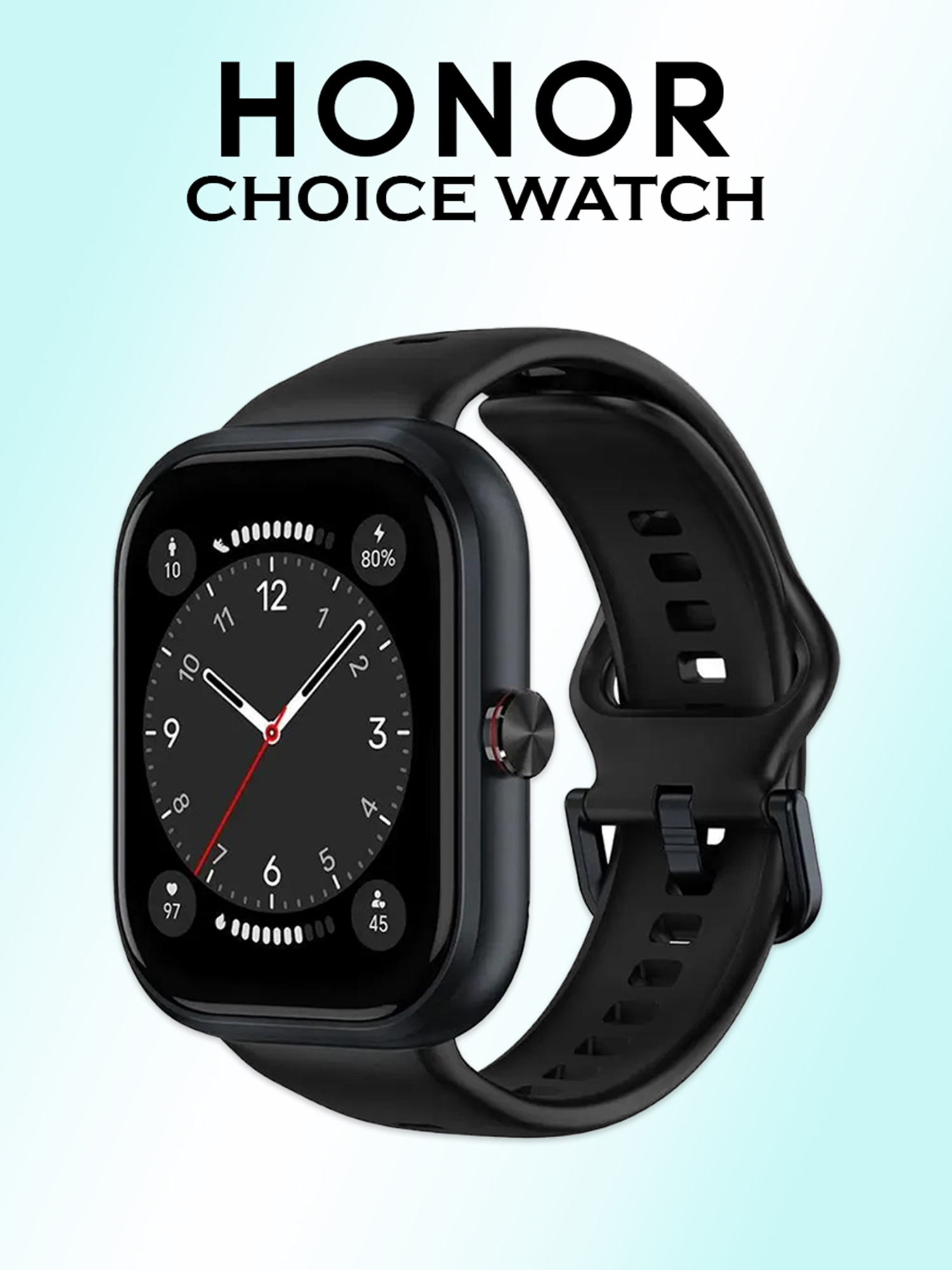 

Умные часы Honor Choice Watch, BOT-WB01, черные, Черный