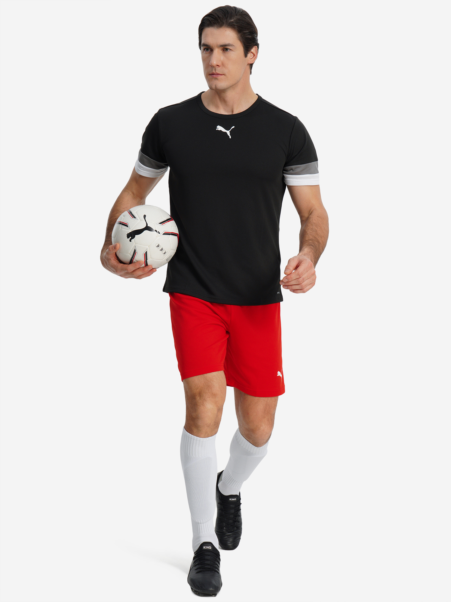Шорты мужские PUMA Teamrise, Красный 4