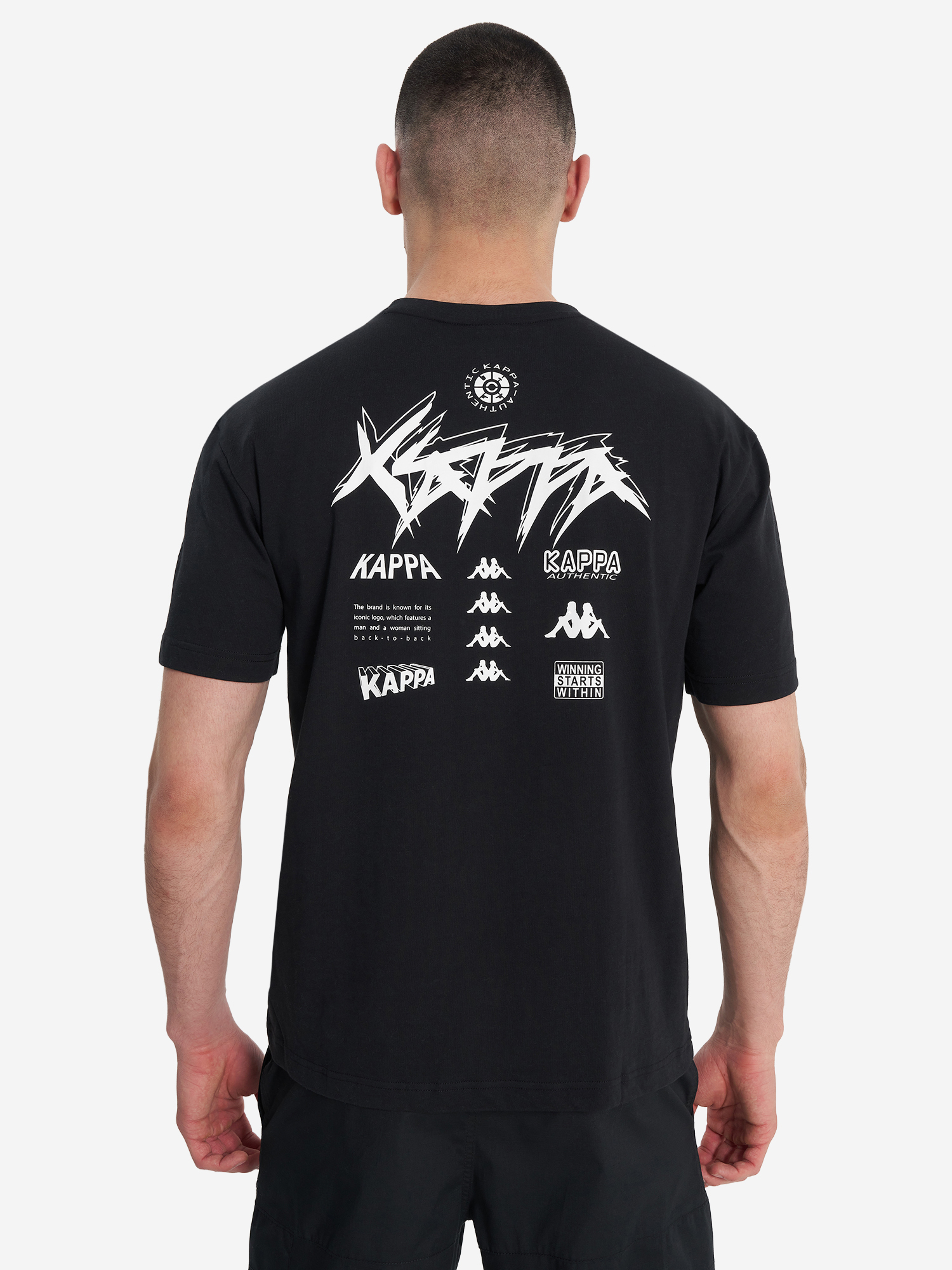 фото Футболка мужская kappa, черный