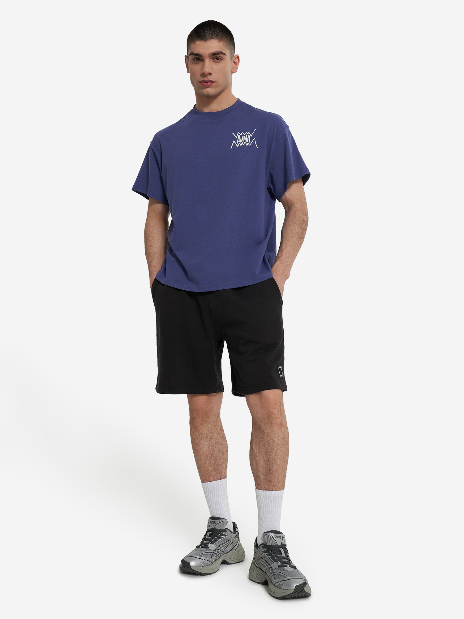 Футболка мужская оверсайз PUMA, Голубой 4