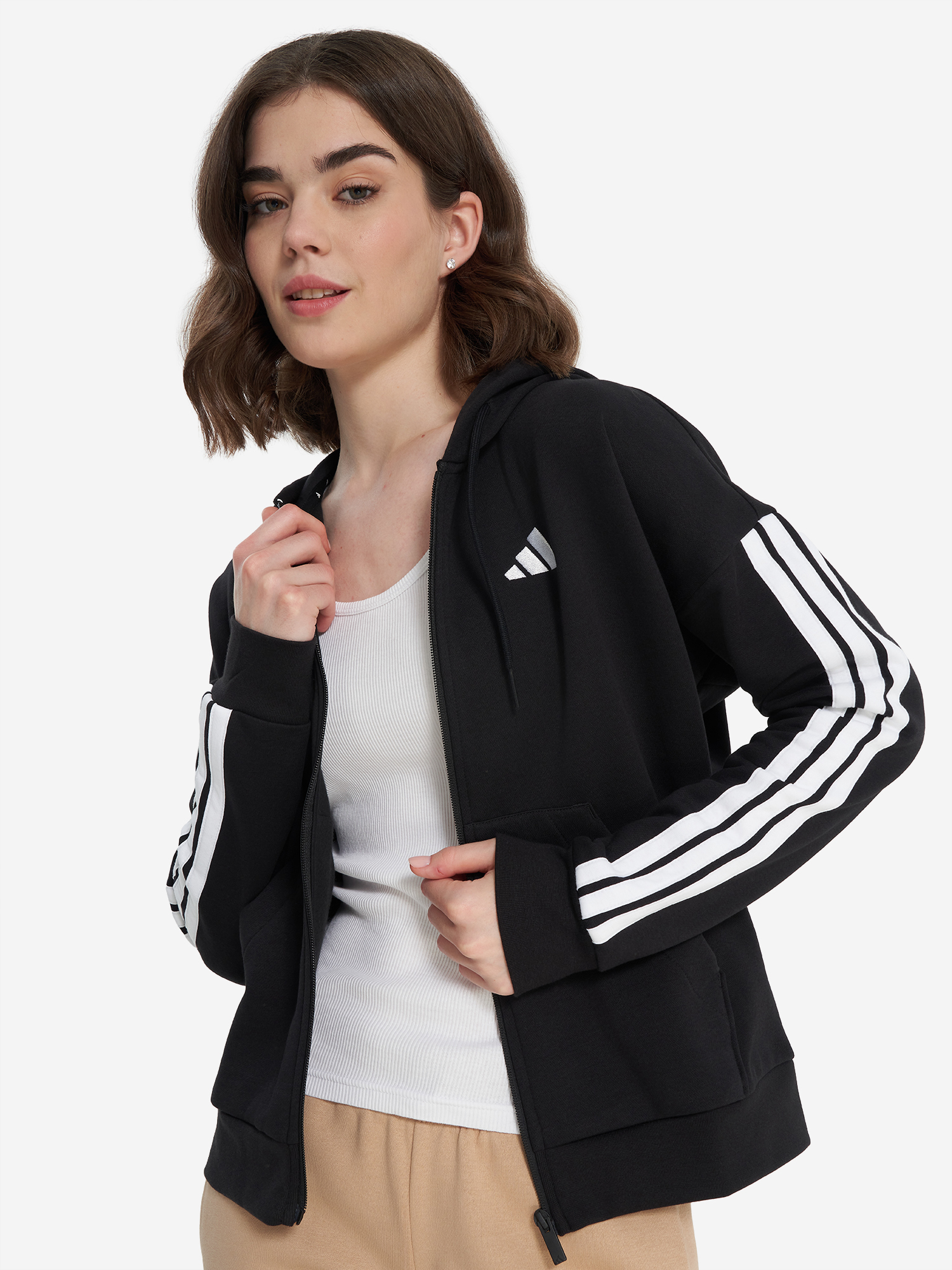 

Толстовка женская adidas 3 S, Черный