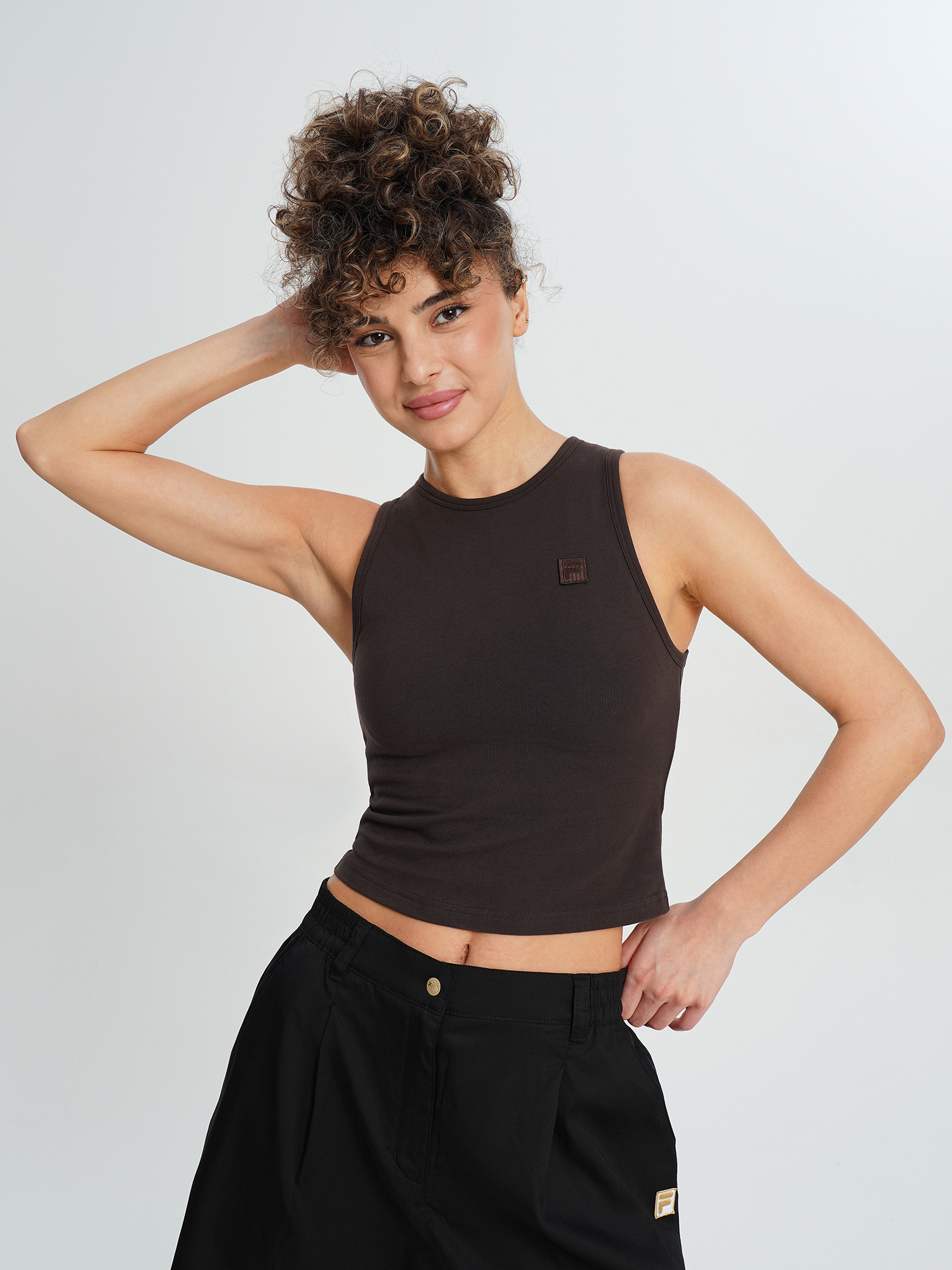 Изображение товара Женская спортивная майка FILA обтягивающая летняя всесезонная Изображение товара Женская спортивная майка FILA обтягивающая летняя всесезонная