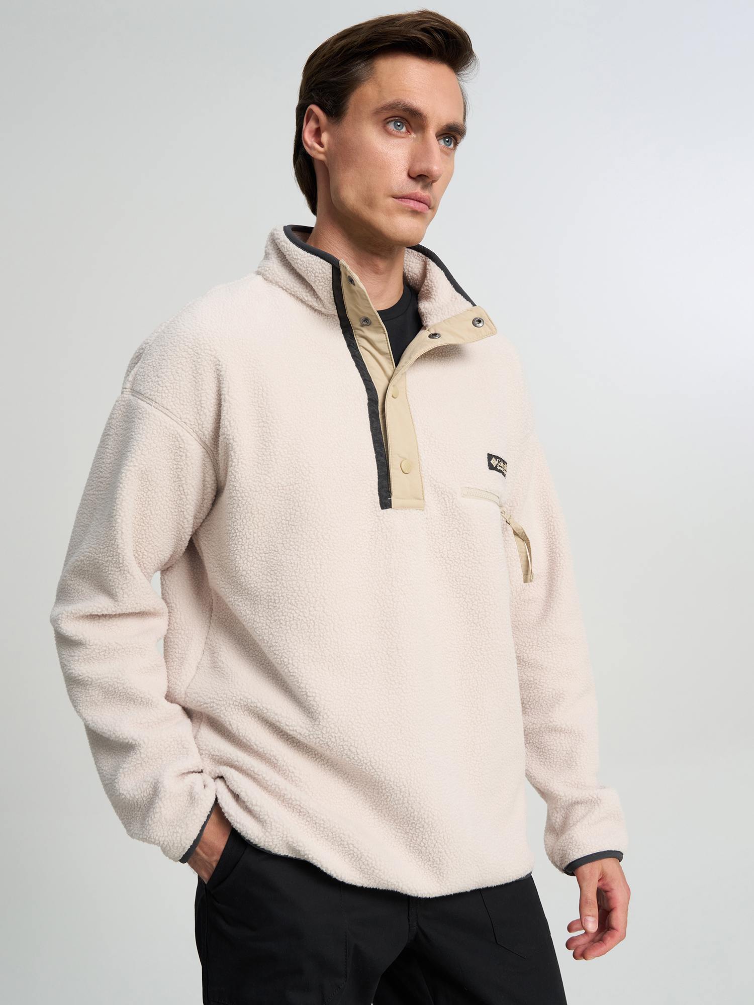 Изображение товара Джемпер флисовый мужской Columbia Helvetia II Half Snap Fleece, Бежевый Изображение товара Джемпер флисовый мужской Columbia Helvetia II Half Snap Fleece, Бежевый