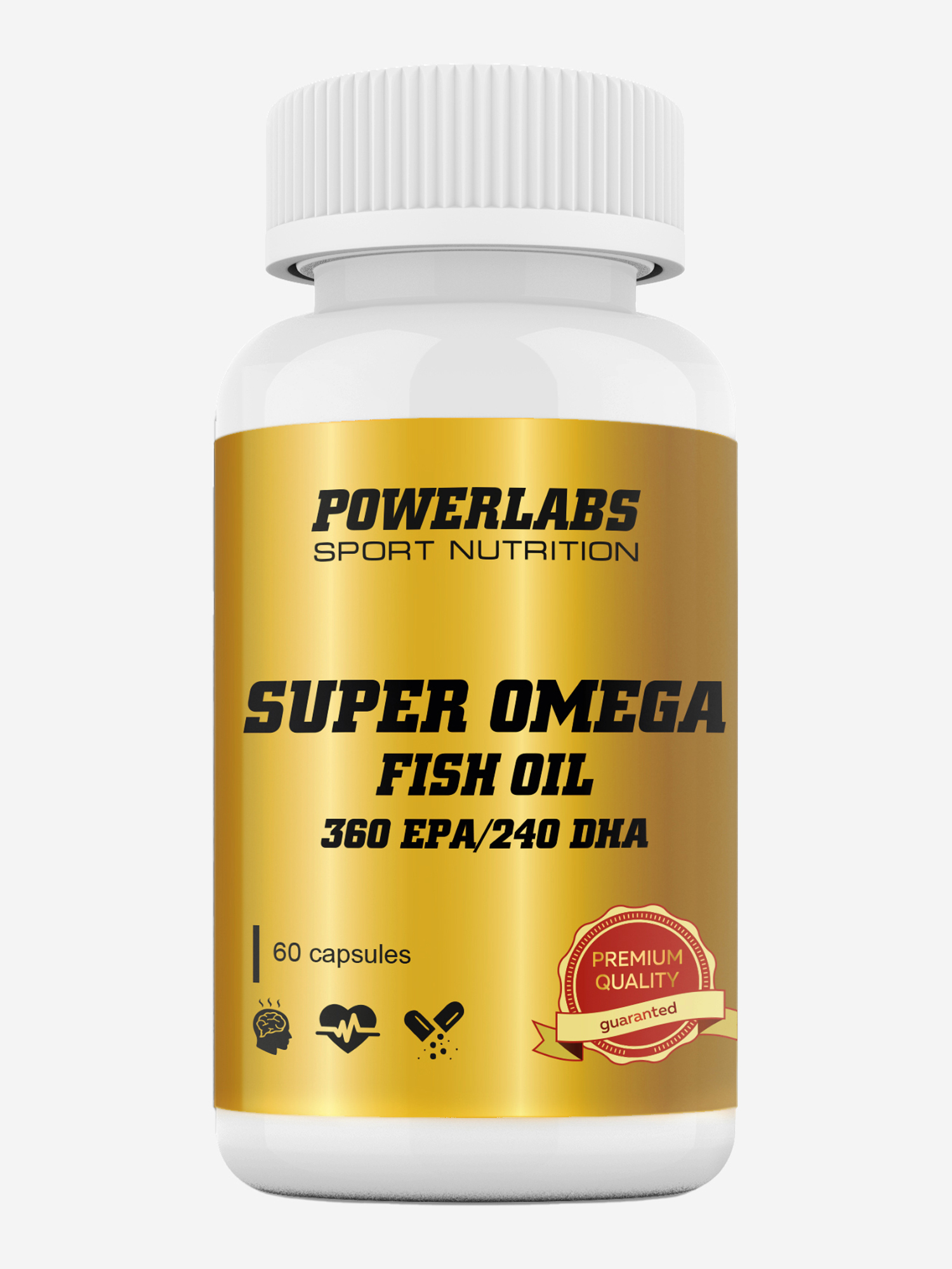 Изображение товара Супер Омега, Powerlabs, 60 капсул