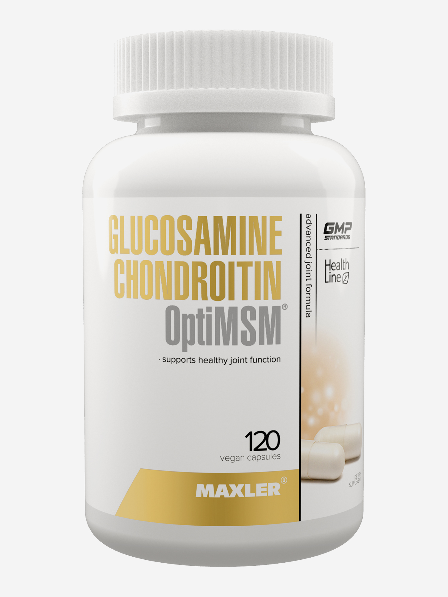 Изображение товара Глюкозамин Хондроитин МСМ Опти Maxler для суставов и связок, 120 капсул
