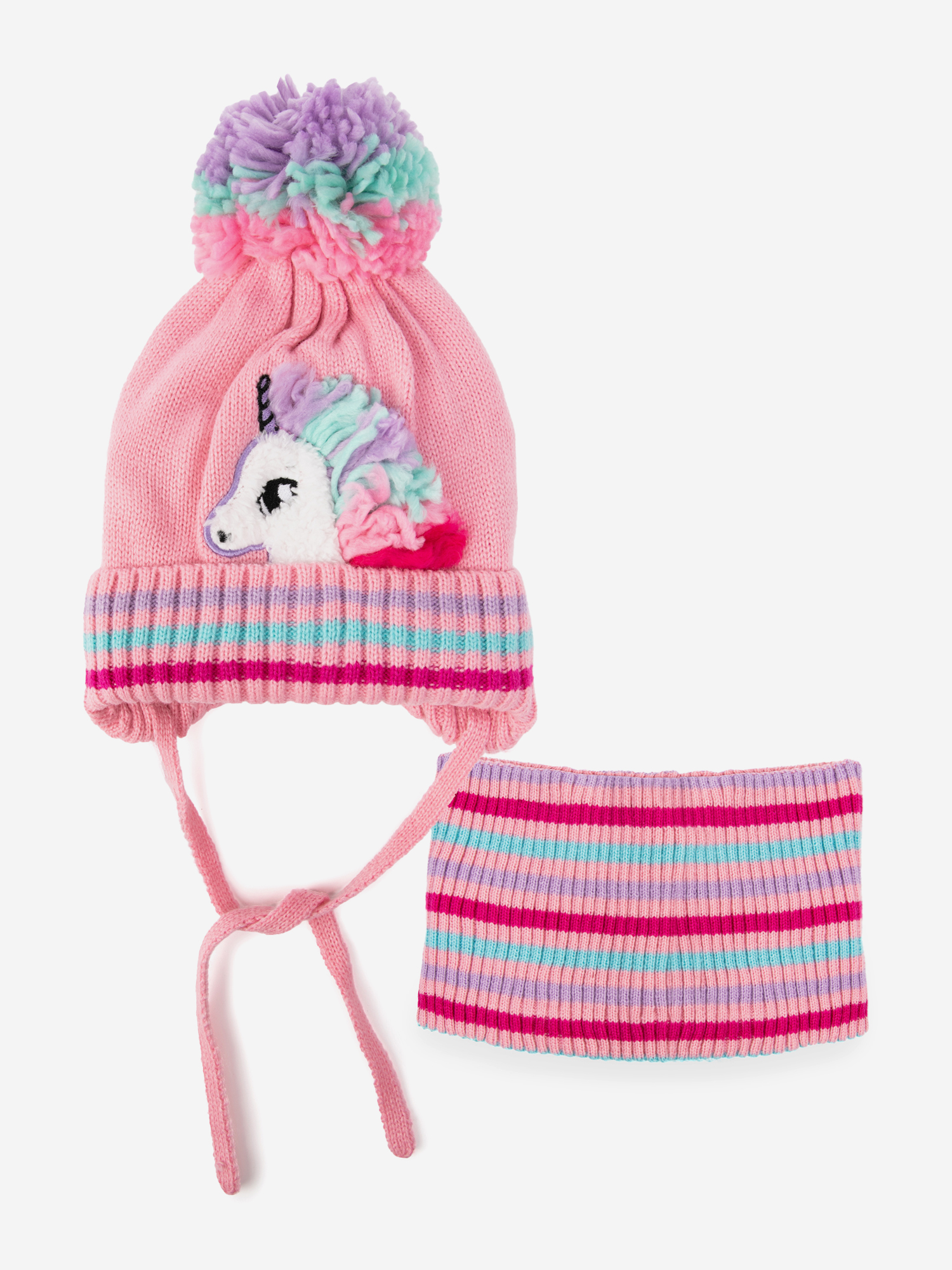 Изображение товара Комплект шапка и снуд для девочки PlayToday